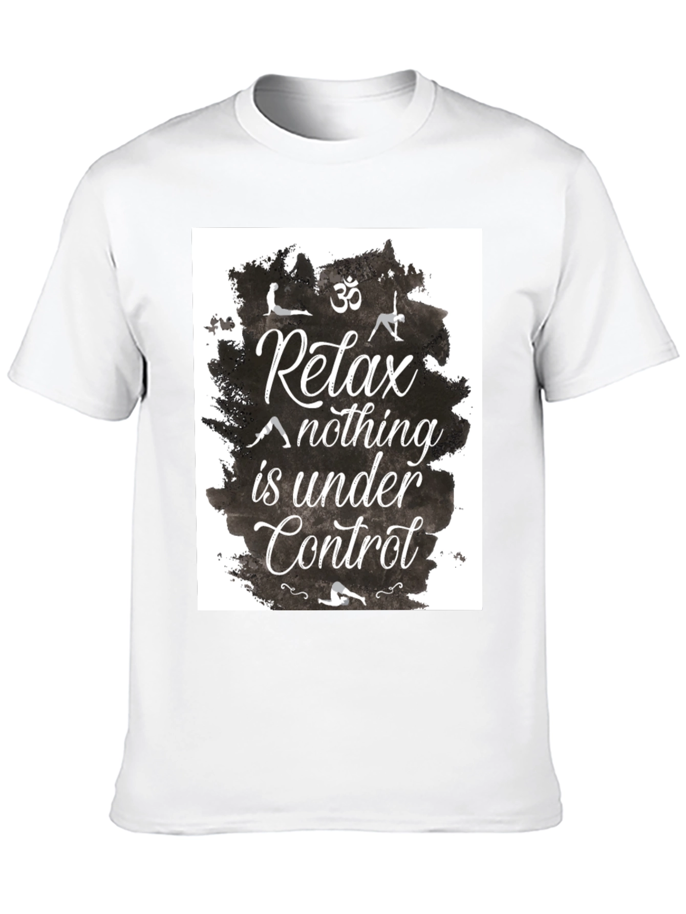 Black Relax Yoga T-Shirt - Nothing Is Under Control view 10