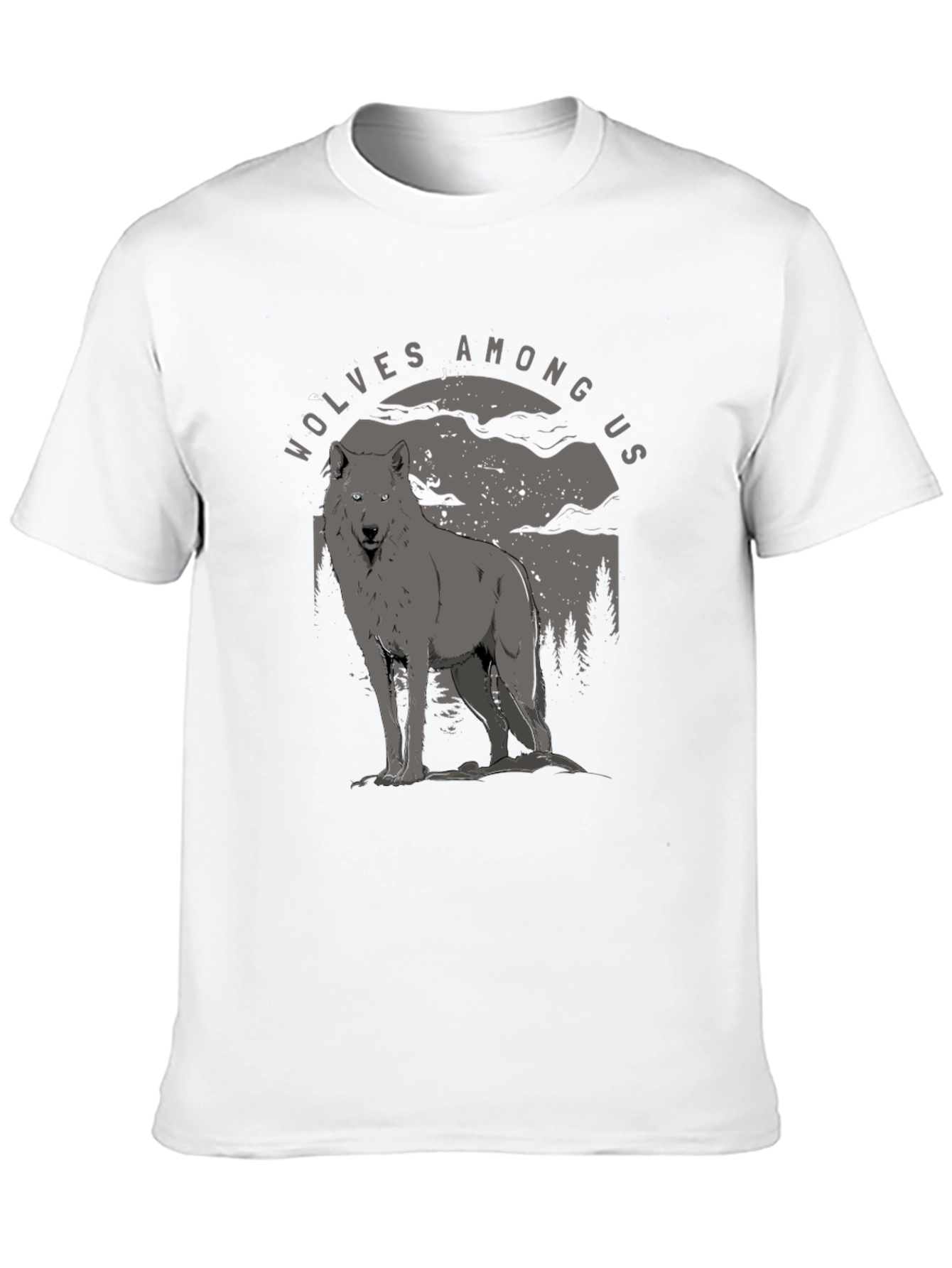 Black Wolves Among Us Graphic Tee - Midnight Howl T-Shirt view 10