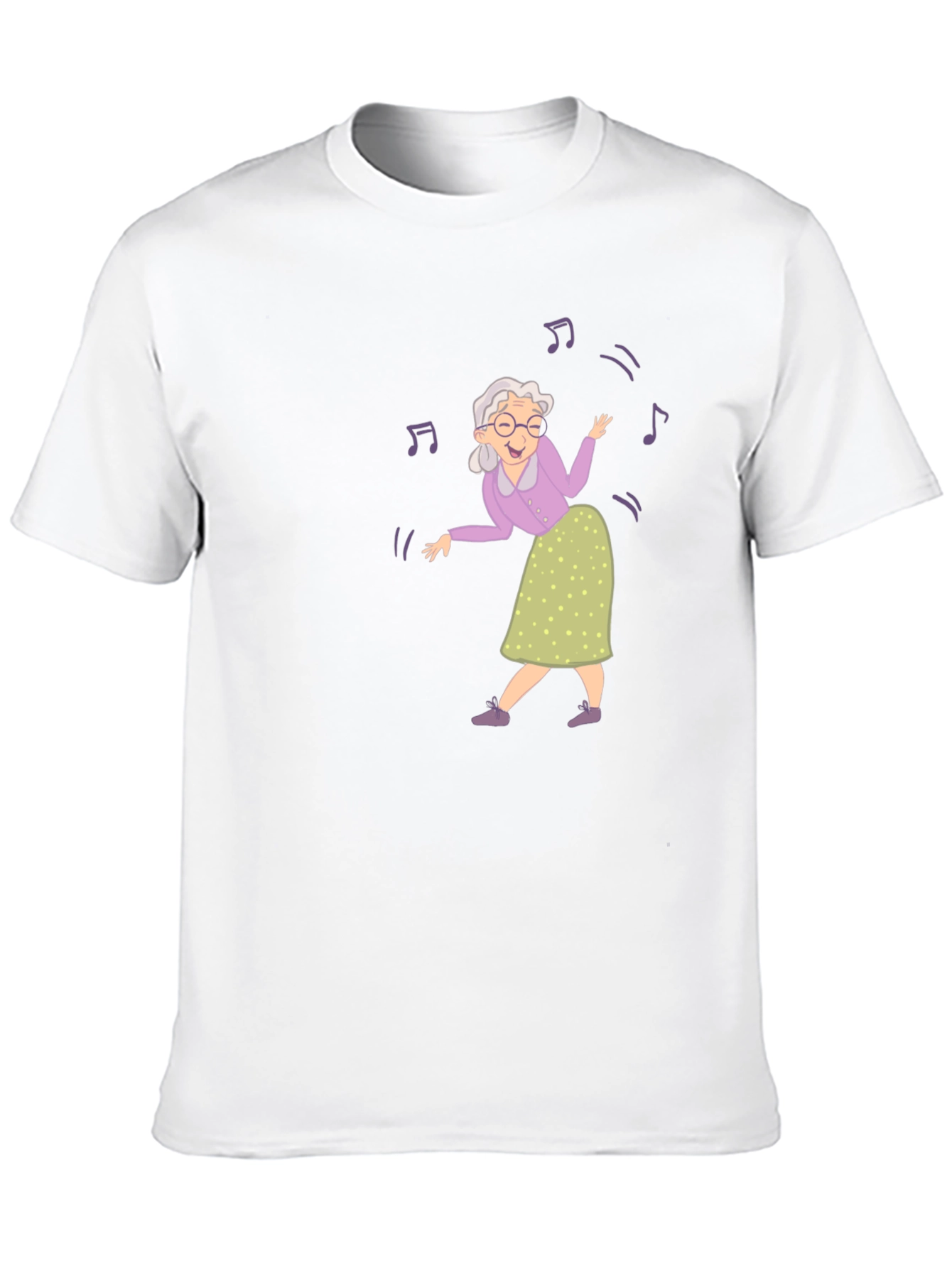 Black Dancing Grandma Black T-Shirt view 10