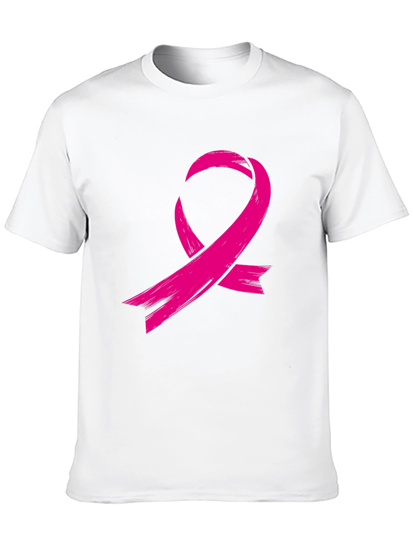 Black Pink Ribbon Graphic Tee - Breast Cancer Awareness view 10