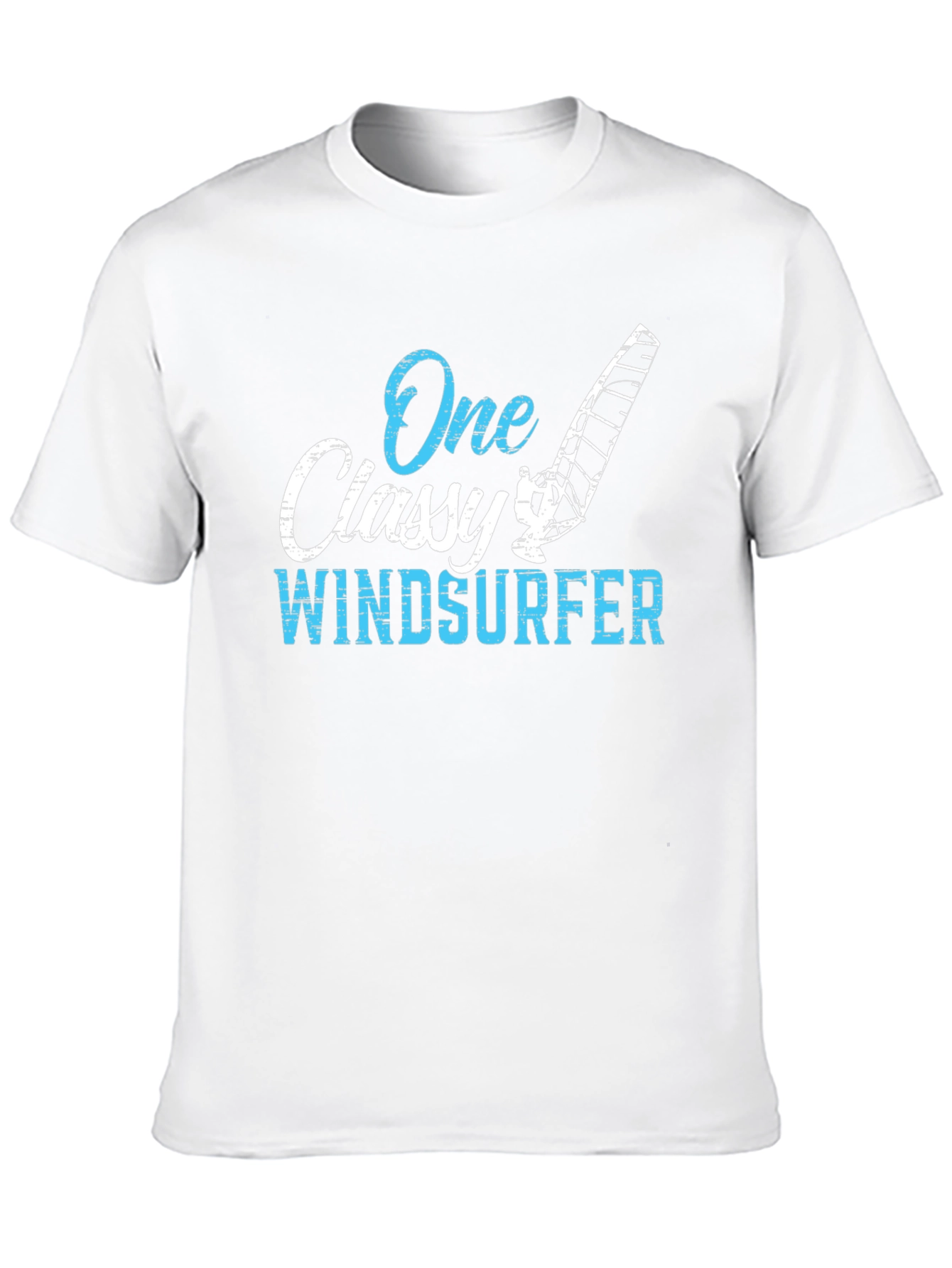 Black One Classy Windsurfer Black Graphic Tee view 10