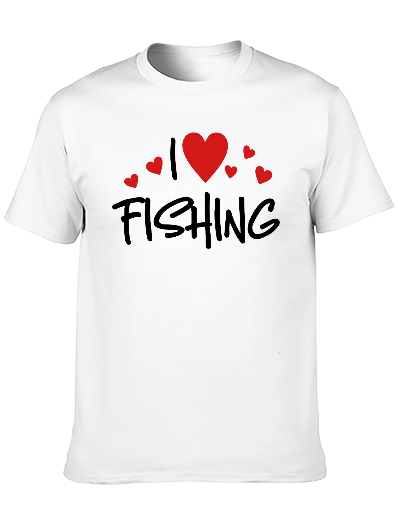 Black I Love Fishing Black Tee view 10