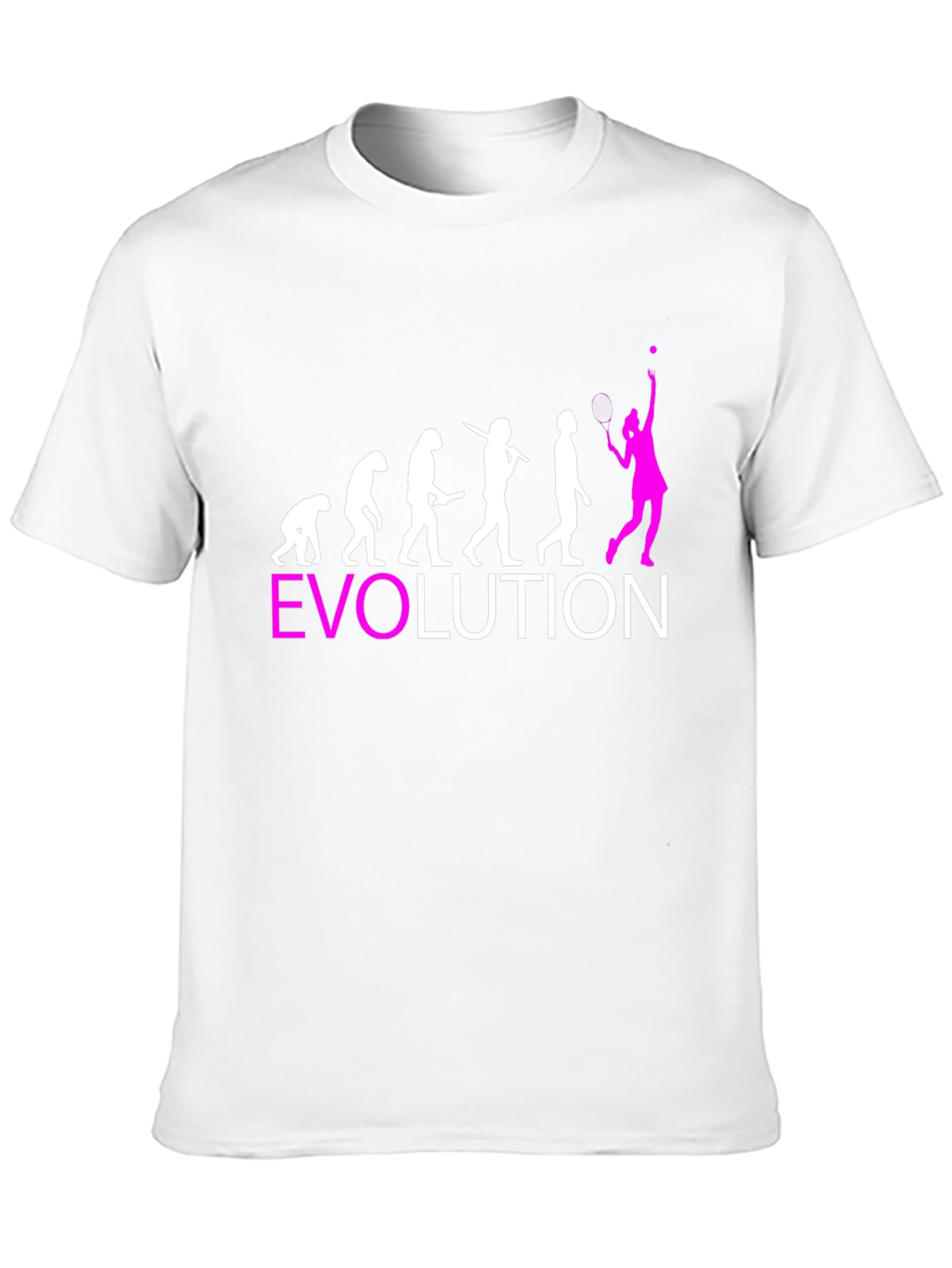 Black Evolution Tennis T-Shirt - Funny Sport Tee view 10