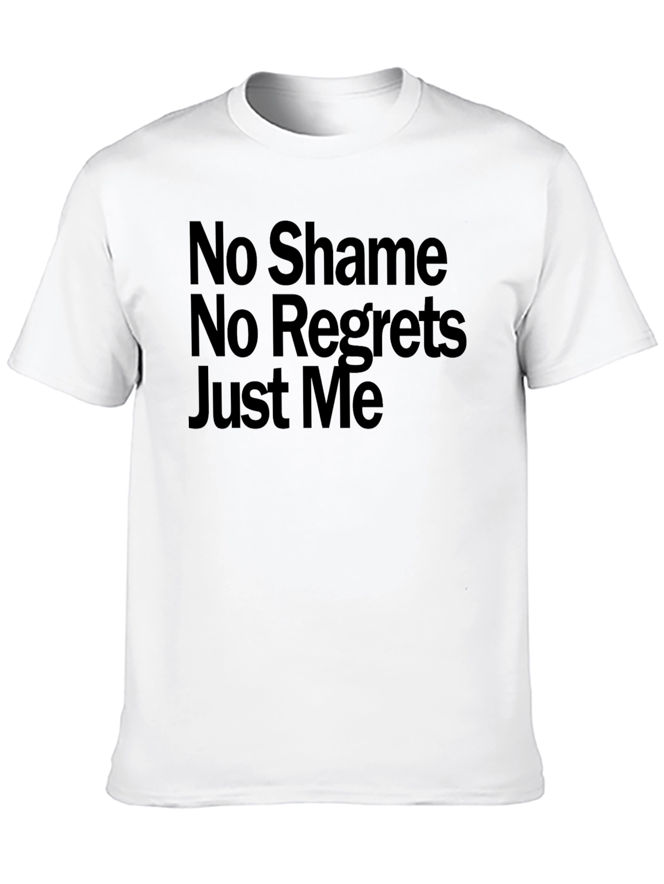 Black No Shame No Regrets Graphic Tee view 10