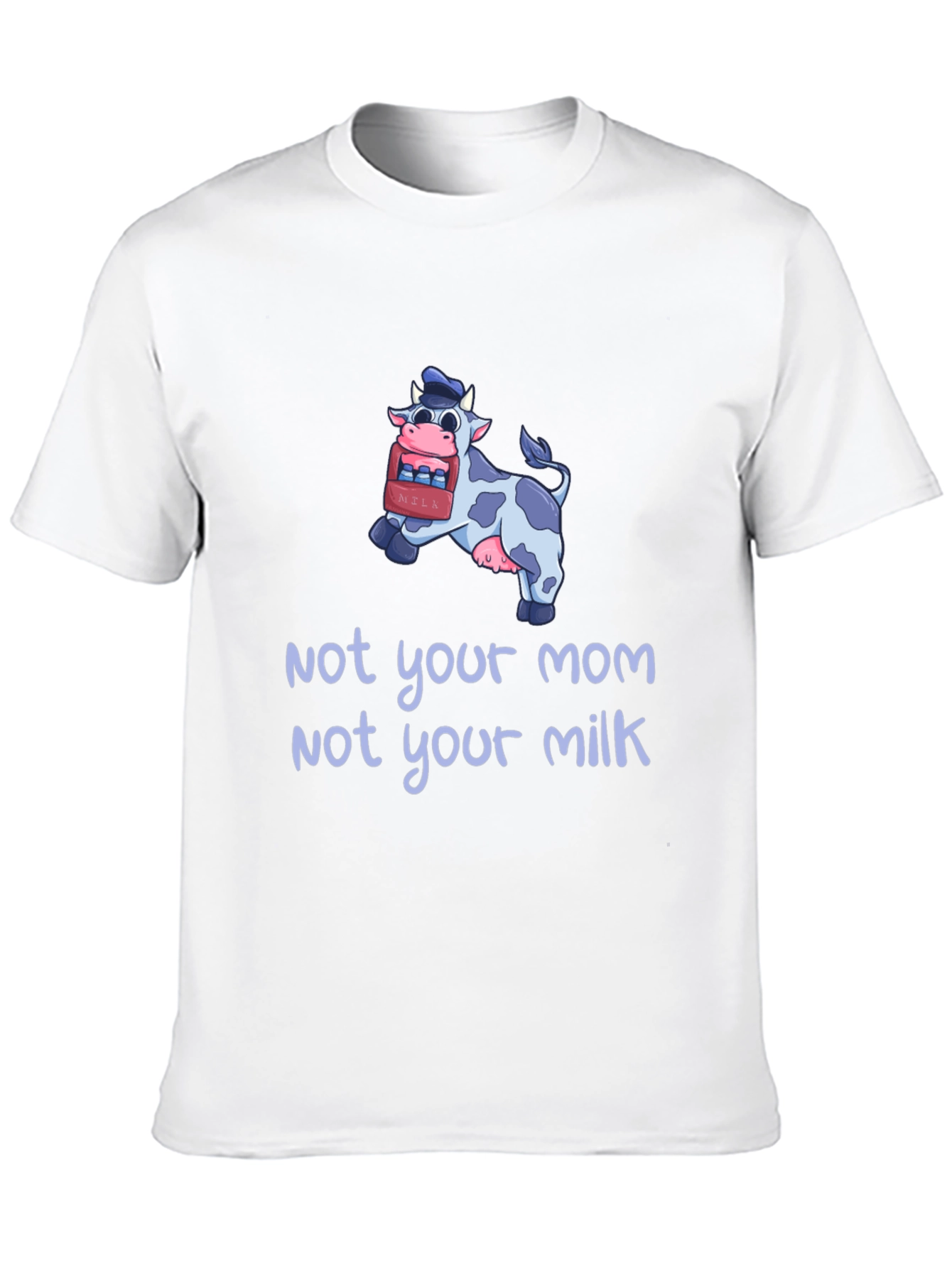 Black Not Your Mom, Not Your Milk Vegan T-Shirt view 10