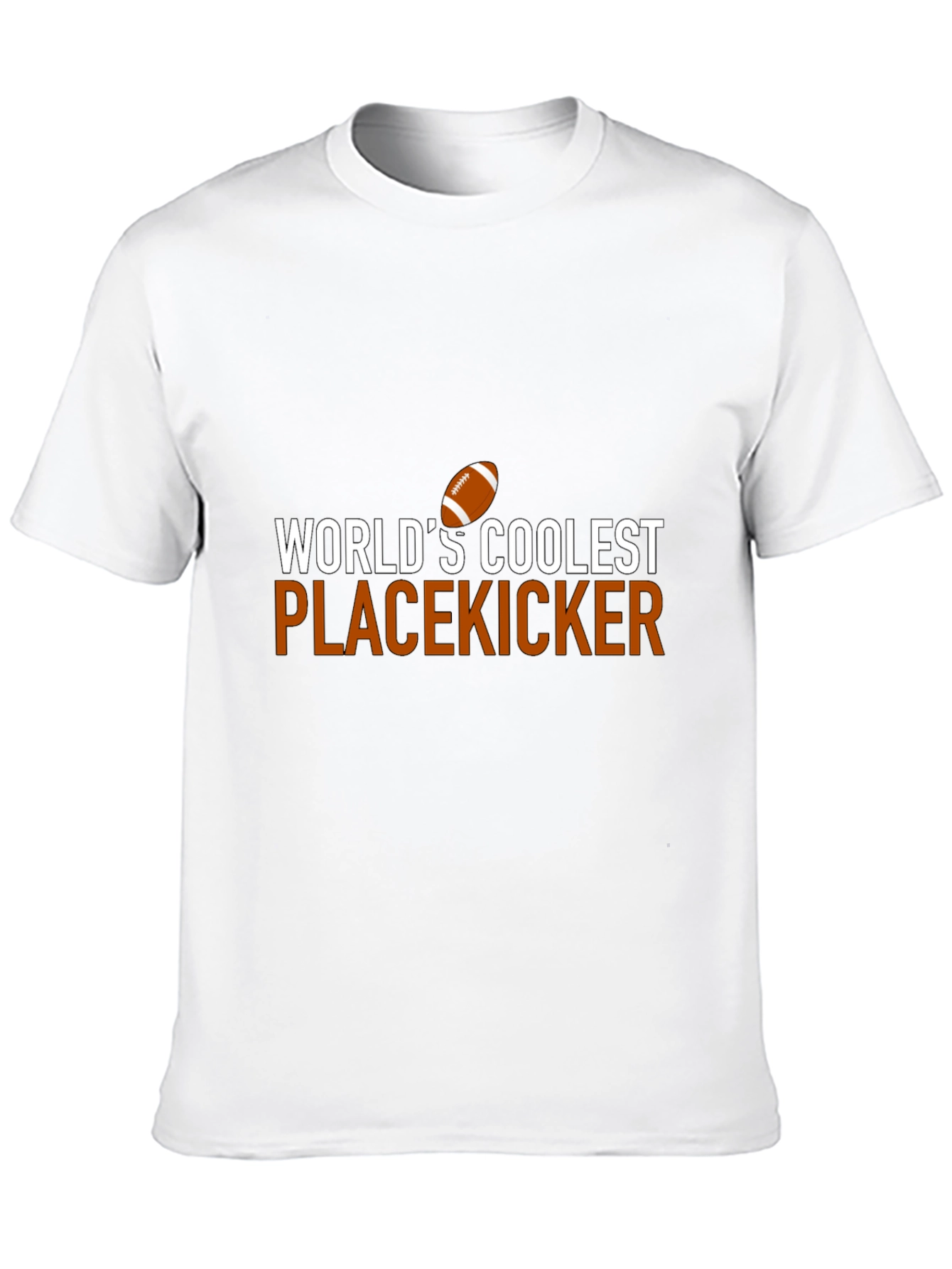Black World's Coolest Placekicker Football Graphic T-Shirt view 10