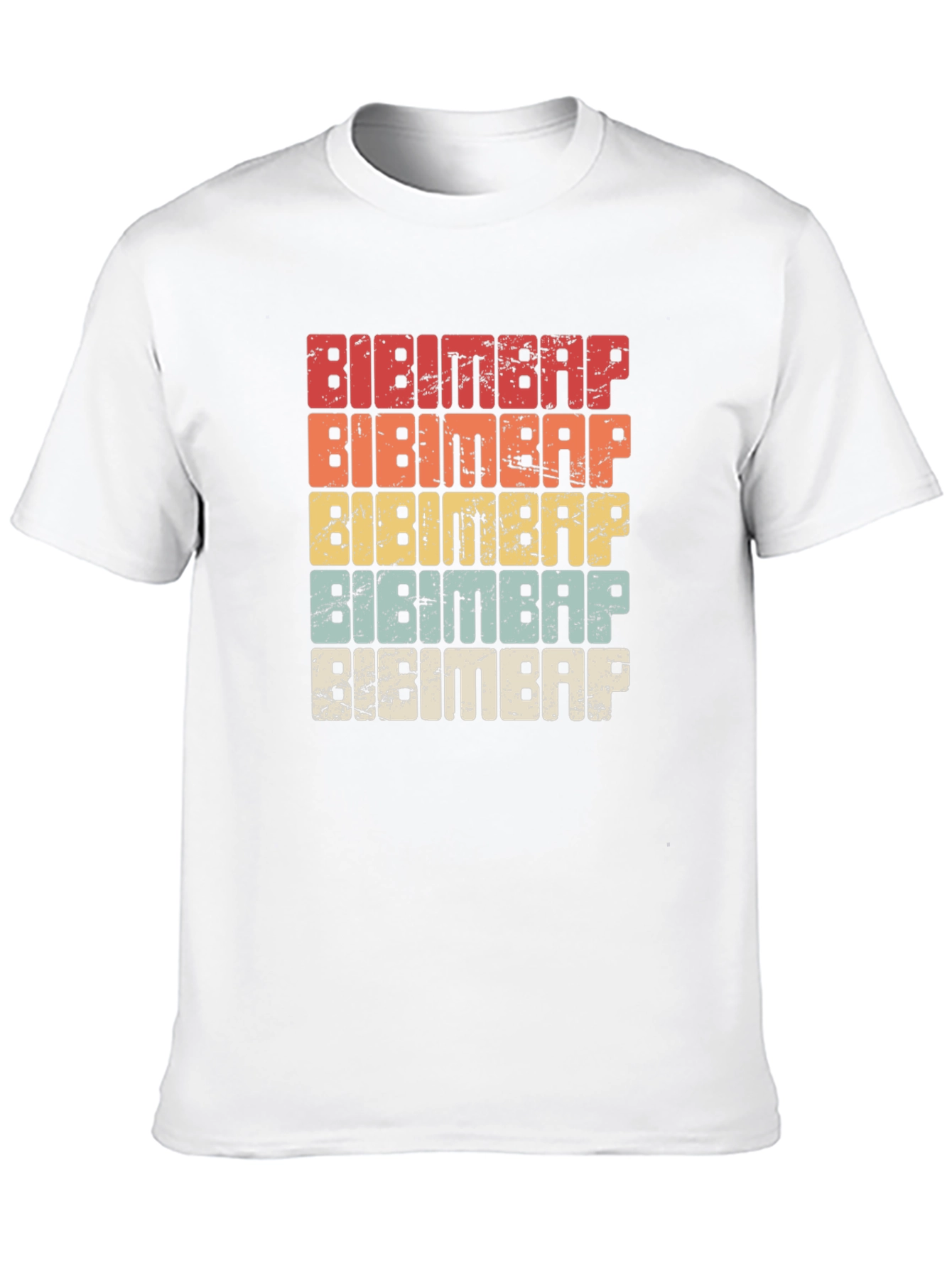 Black Bibimbap Retro T-Shirt - Korean Food Lover Tee view 10