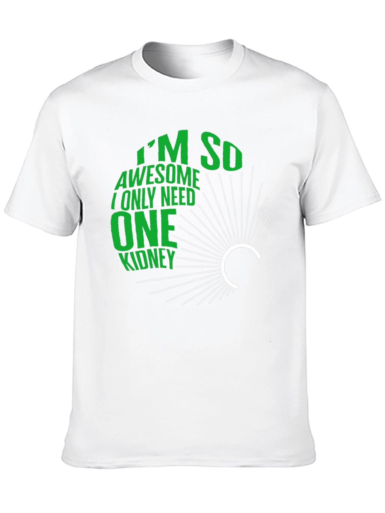 Black I'm So Awesome One Kidney T-Shirt view 10