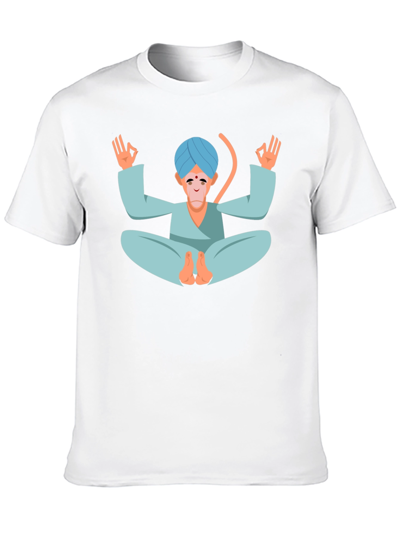 Black Meditating Monkey T-Shirt - Yoga Inspired Tee view 10