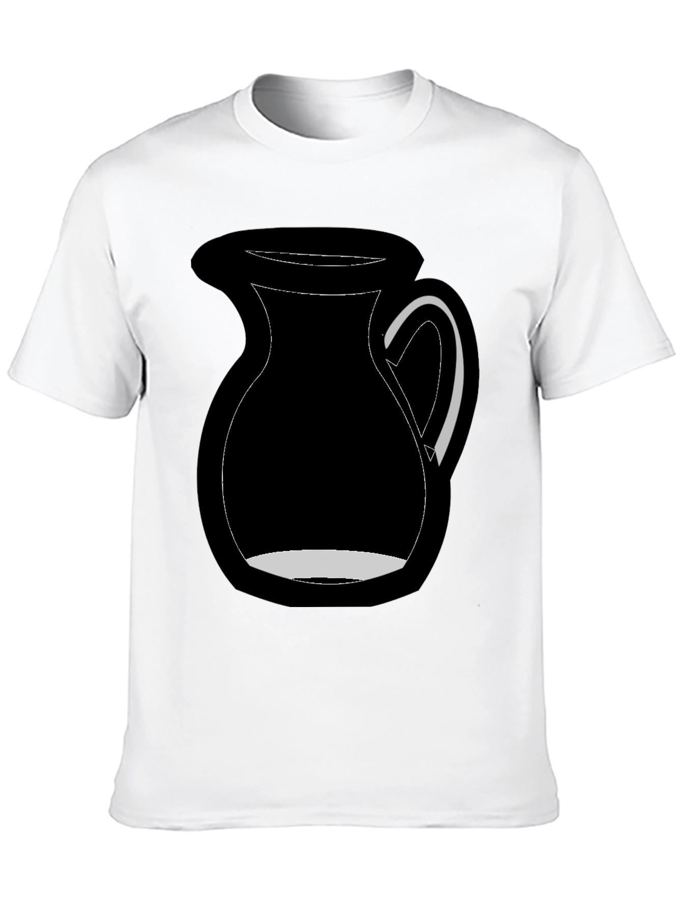 Black Black Graphic Tee - Milk Pitcher Design view 10