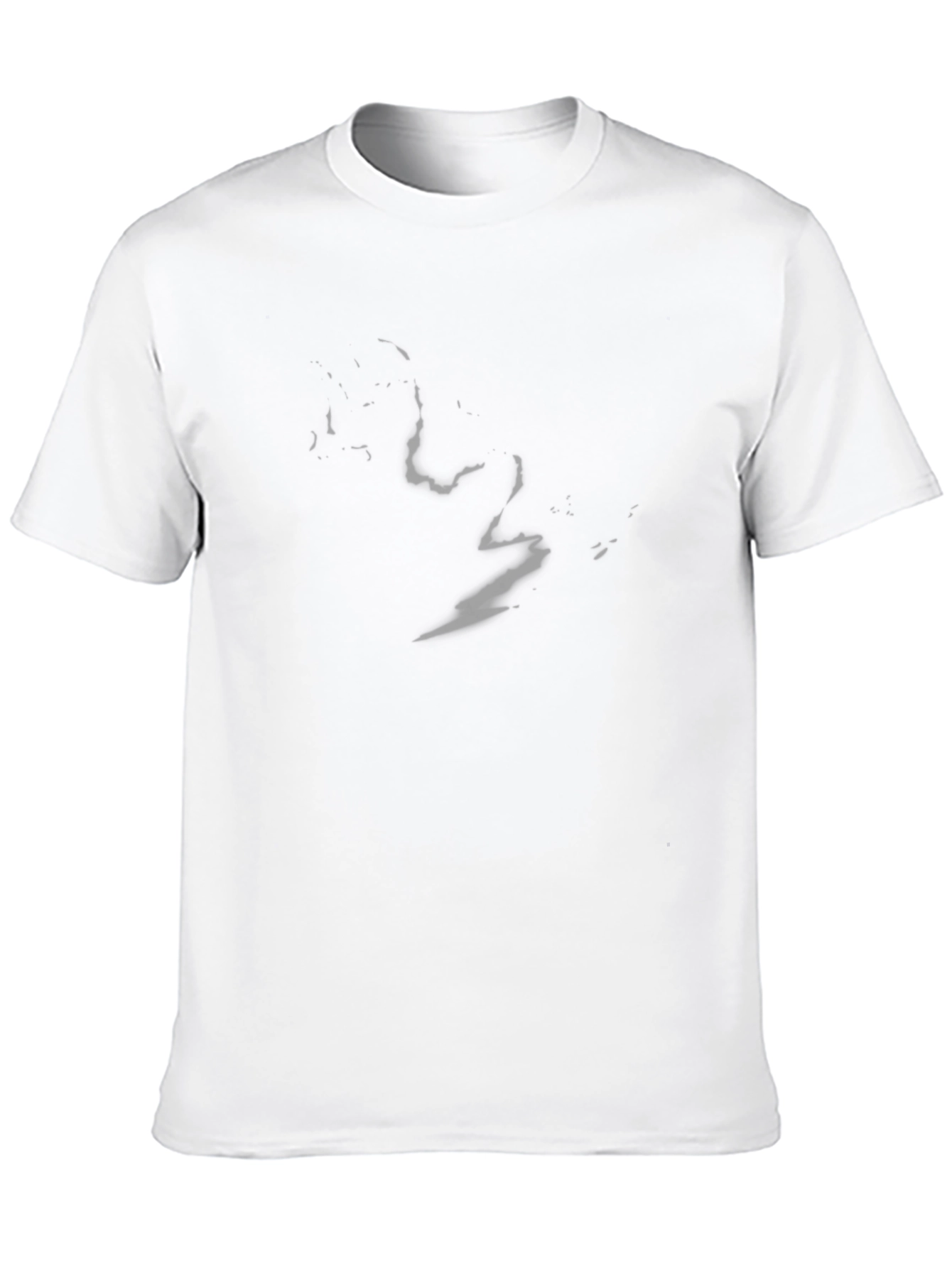 Black Men's Black Crew Neck T-Shirt view 10