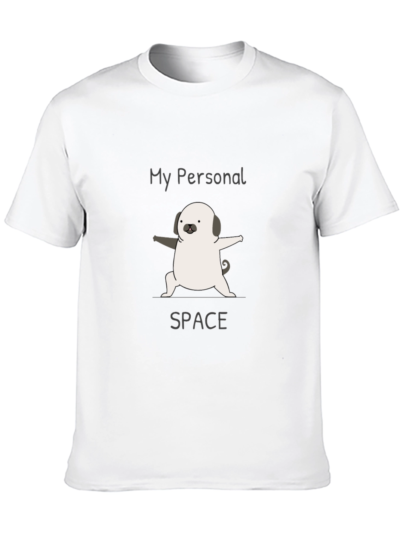 Black My Personal Space Pug Tee view 10