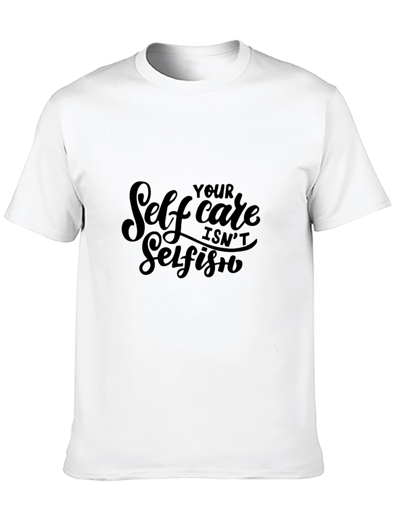 Black Self Care Isn't Selfish Black Tee view 10