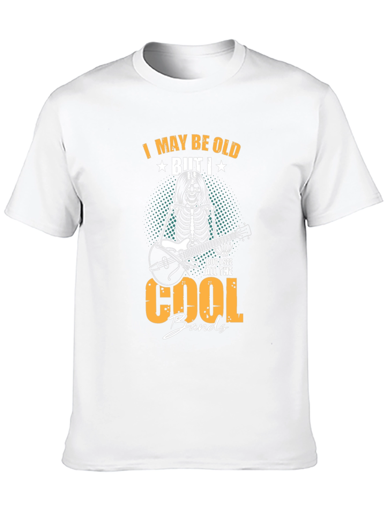 Black I May Be Old But I See All the Cool Bands T-Shirt view 10