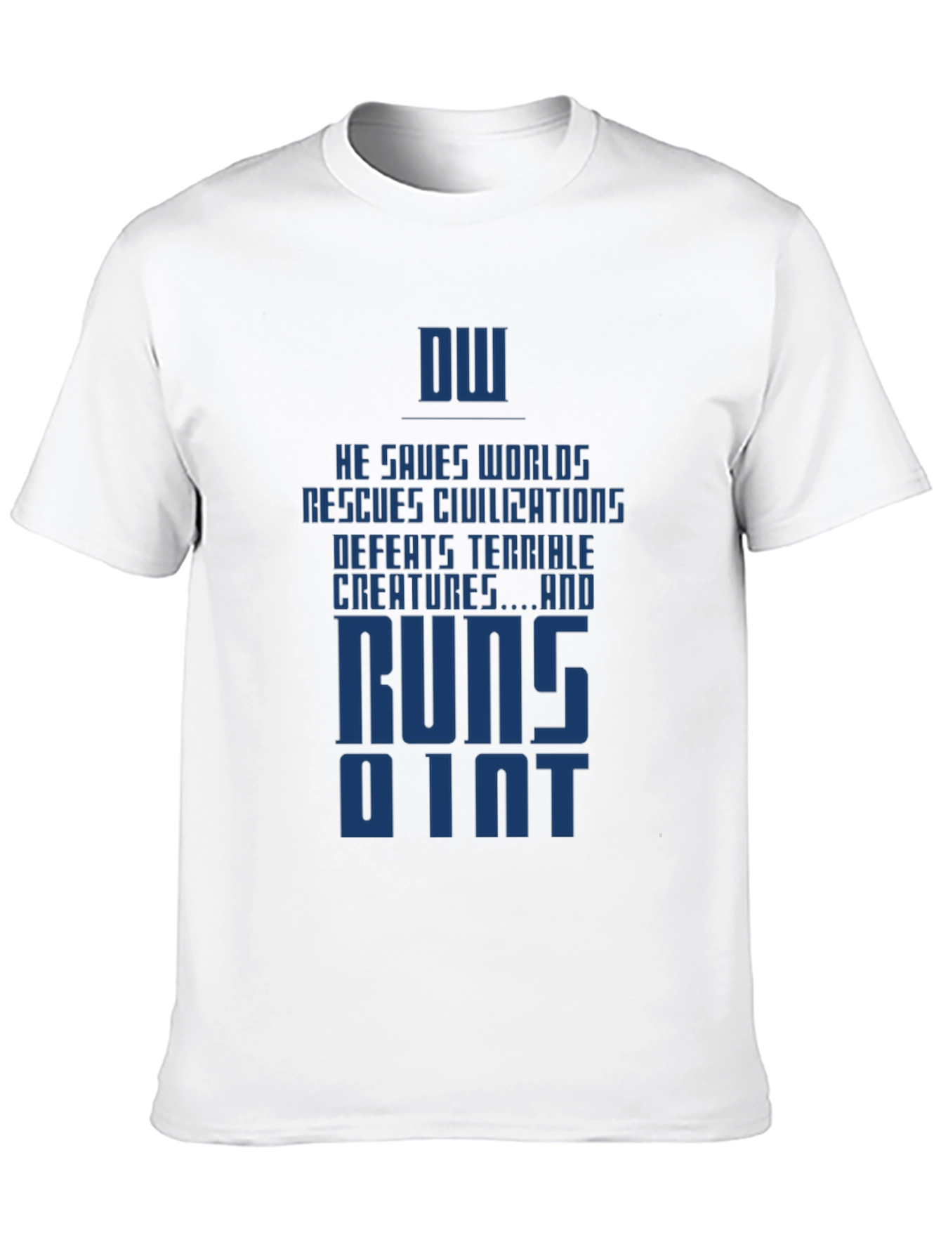 Black Humorous DW Quote Graphic T-Shirt view 10
