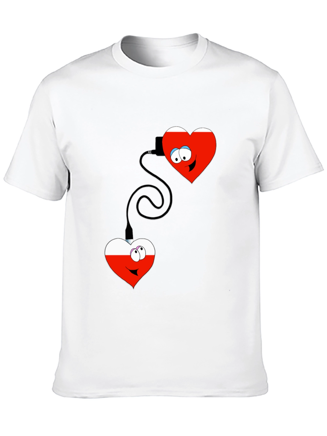 Black Connected Hearts Graphic T-Shirt view 10