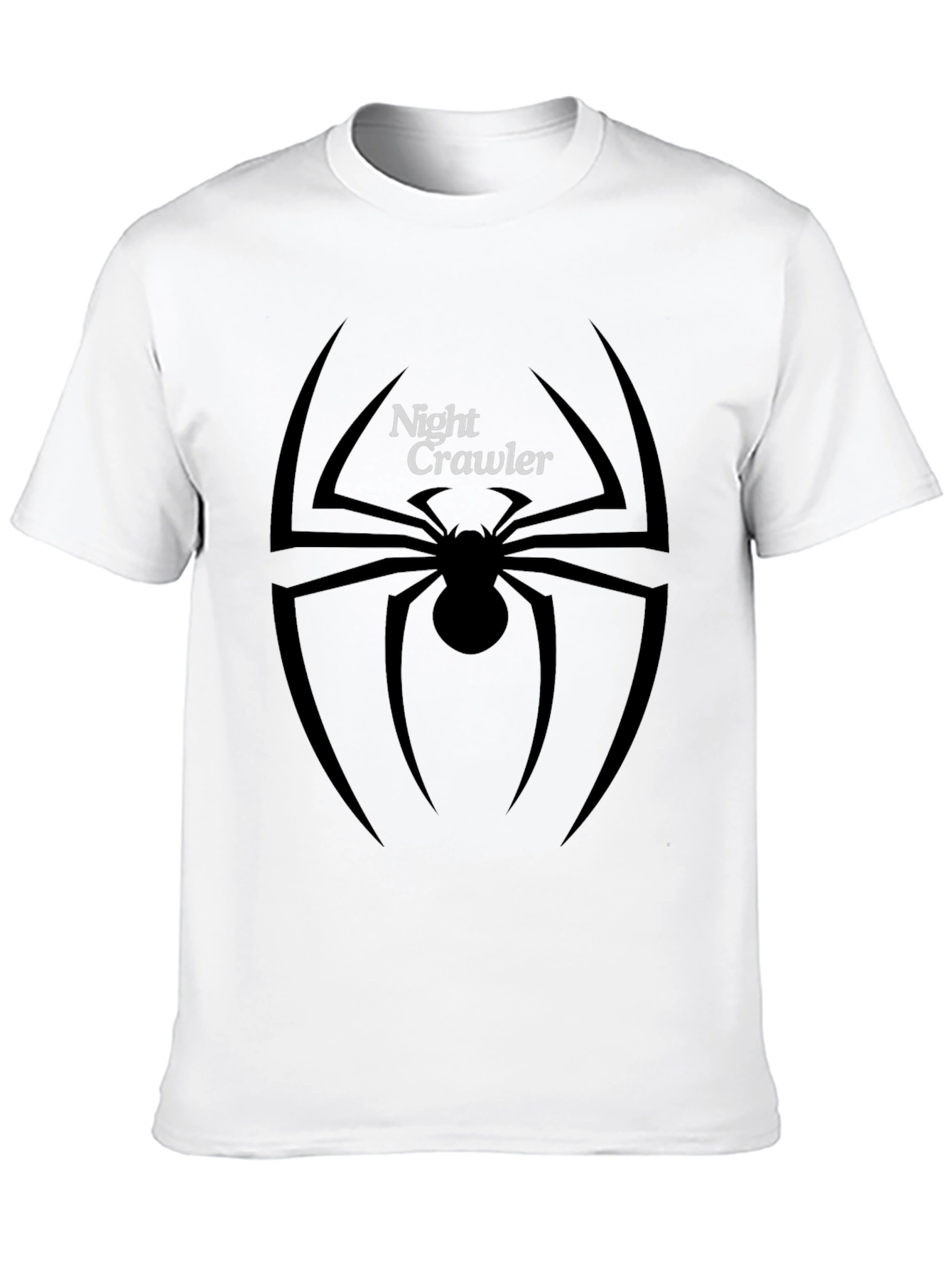 Black Night Crawler Spider Graphic Tee - Black view 10