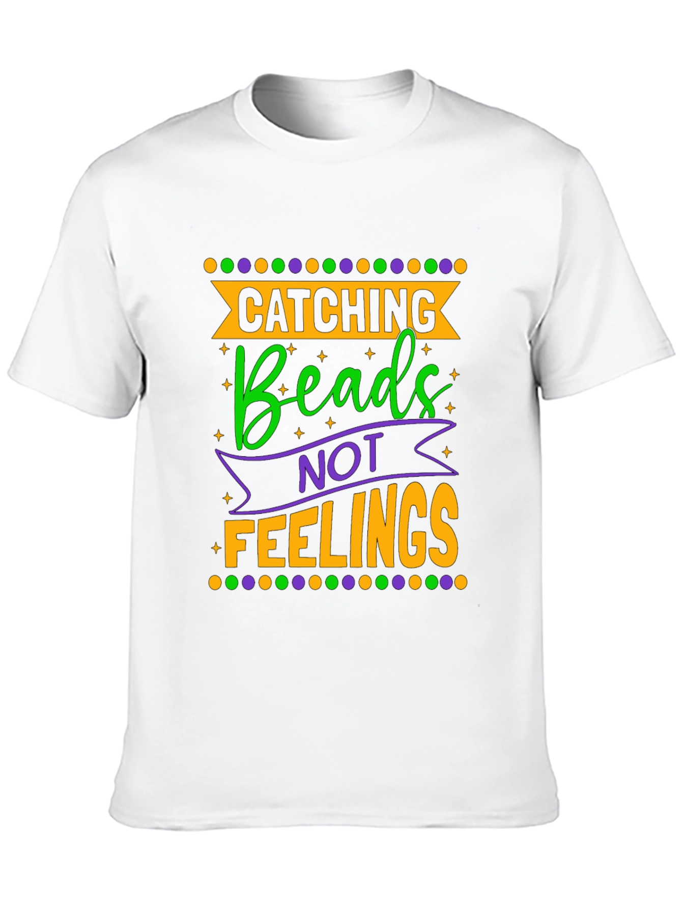 Black Catching Beads Not Feelings Graphic Tee view 10