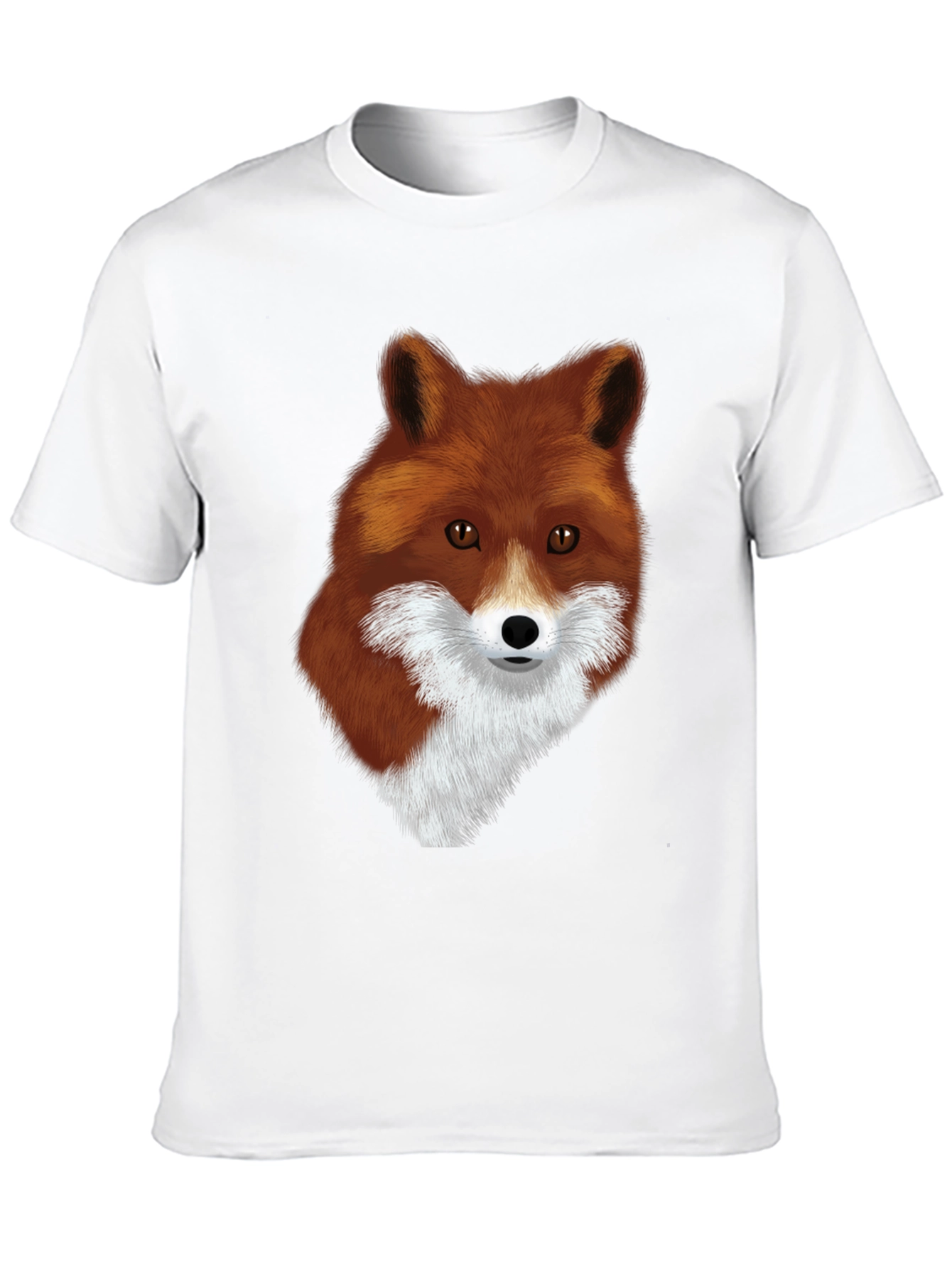 Black Fox Graphic Black T-Shirt - Stylish Animal Print Tee view 10