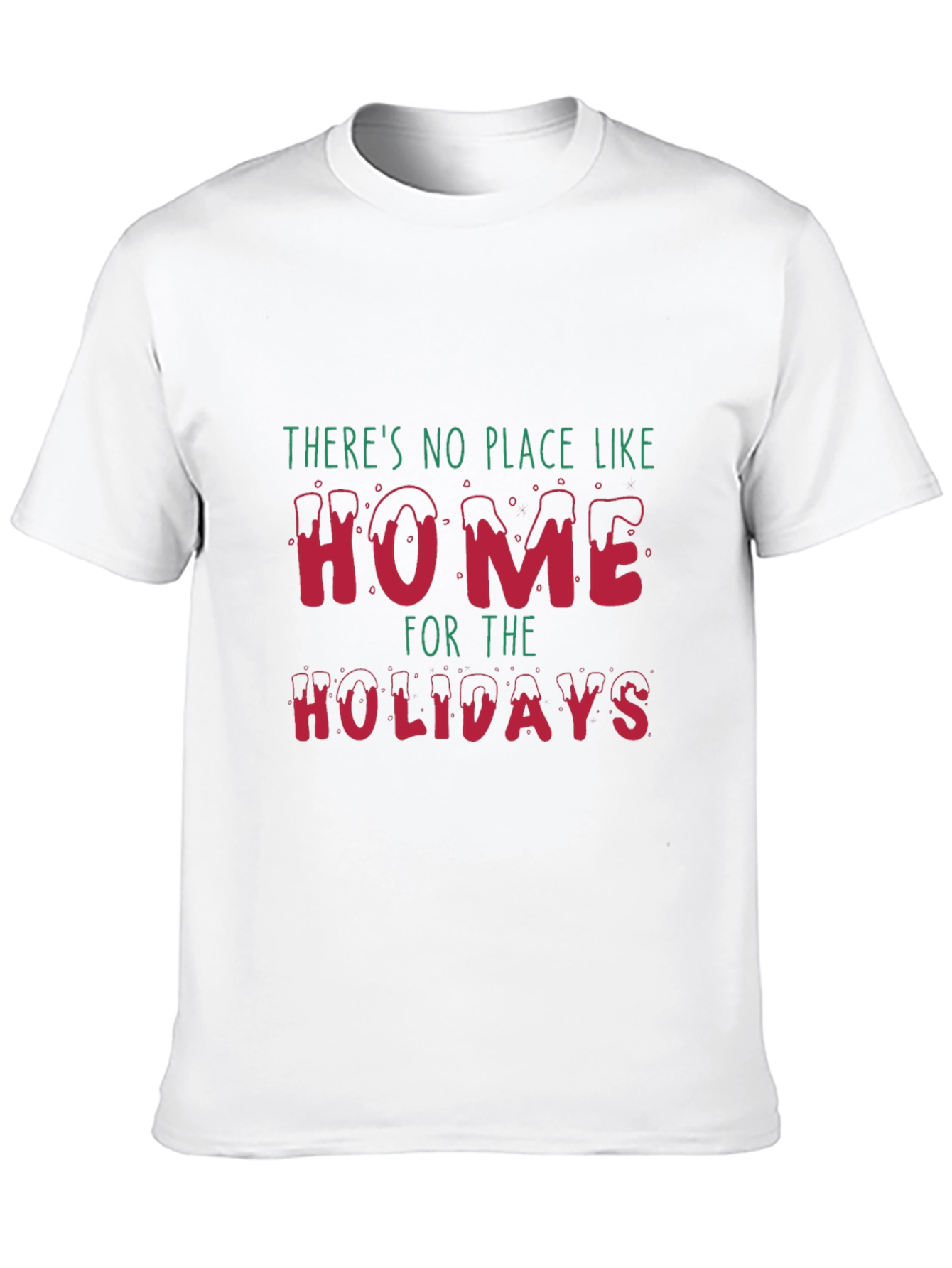 Black Festive Home for the Holidays Graphic Tee view 10