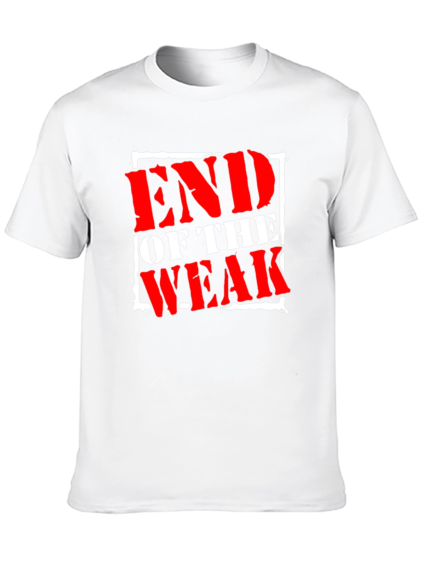 Black End of The Weak Graphic T-Shirt view 10