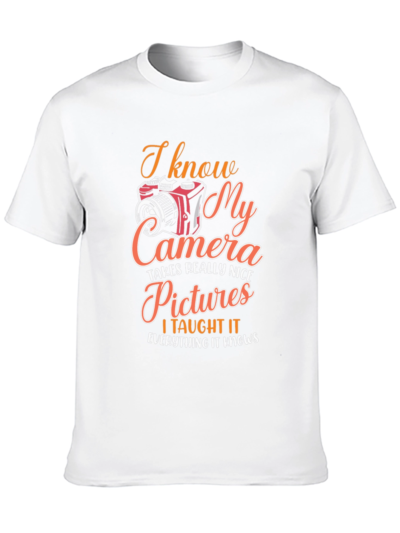 Black Photographer Graphic T-Shirt - I Know My Camera view 10