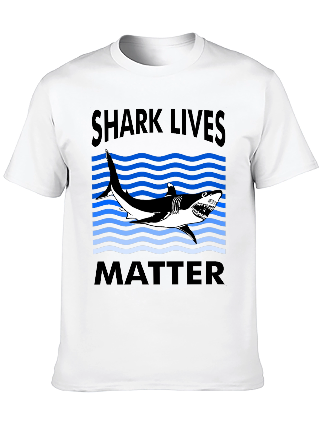 Black Shark Lives Matter Graphic T-Shirt view 10