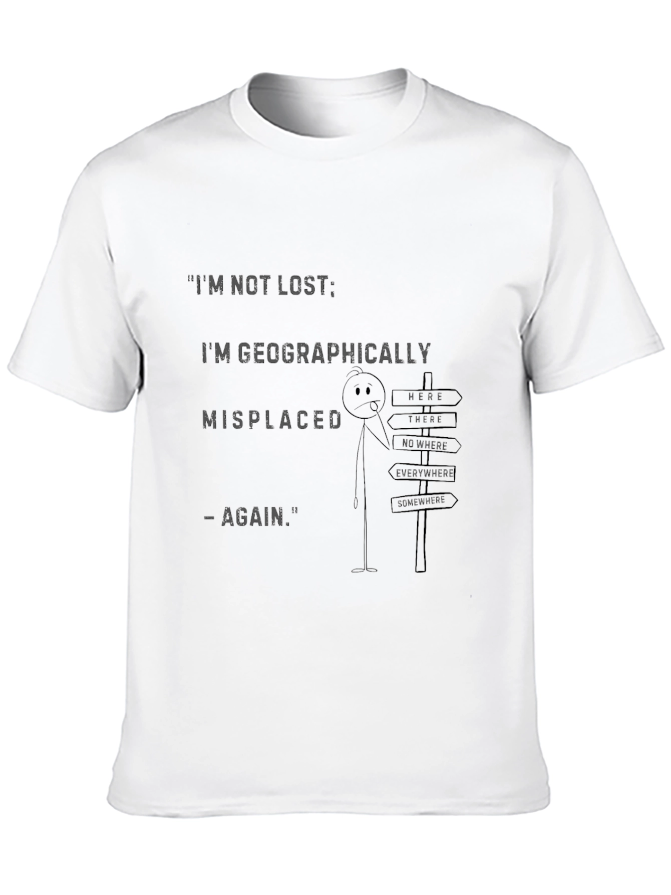 Black Geographically Misplaced Graphic Tee view 10
