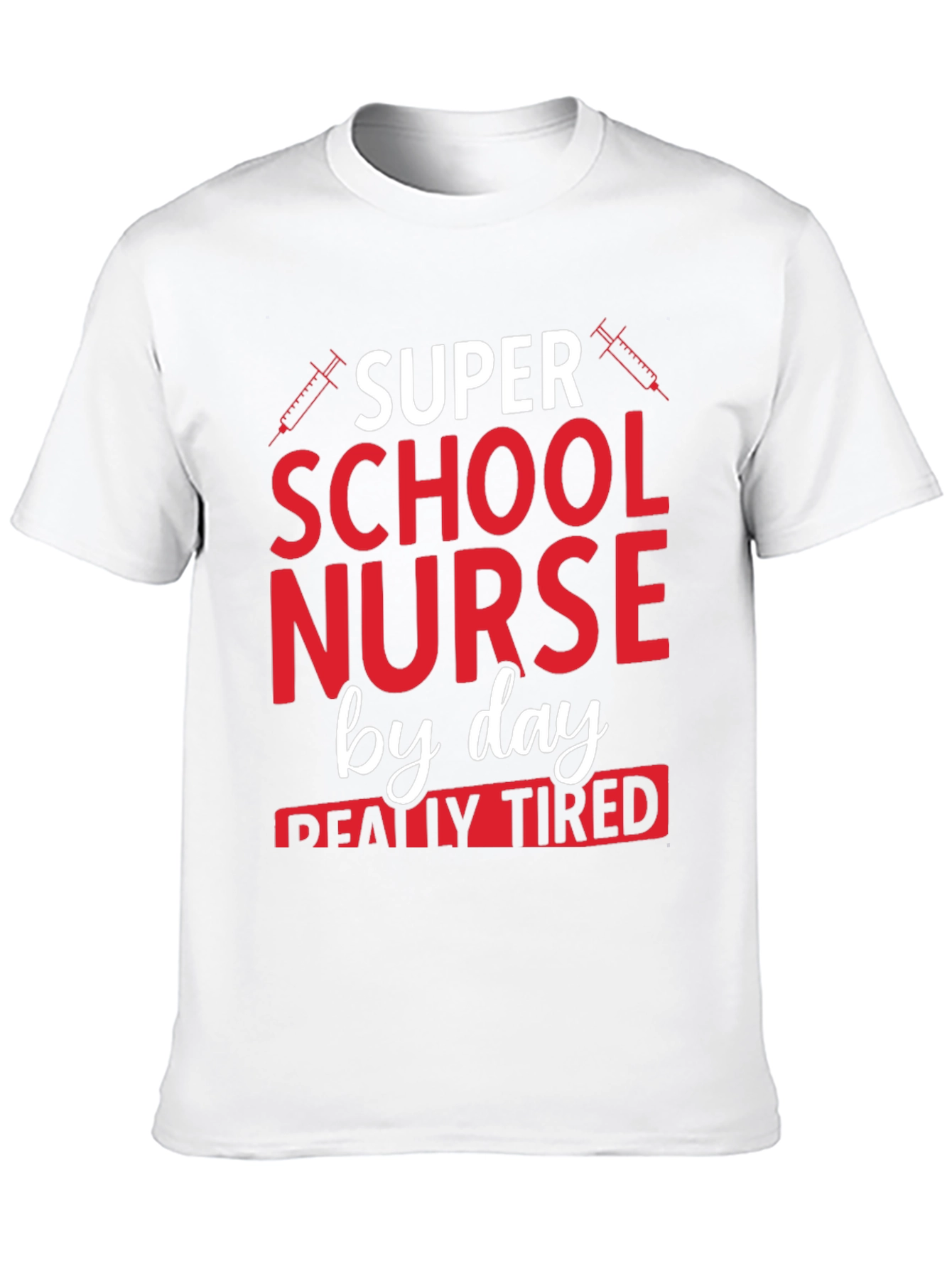 Black Super School Nurse By Day T-Shirt view 10
