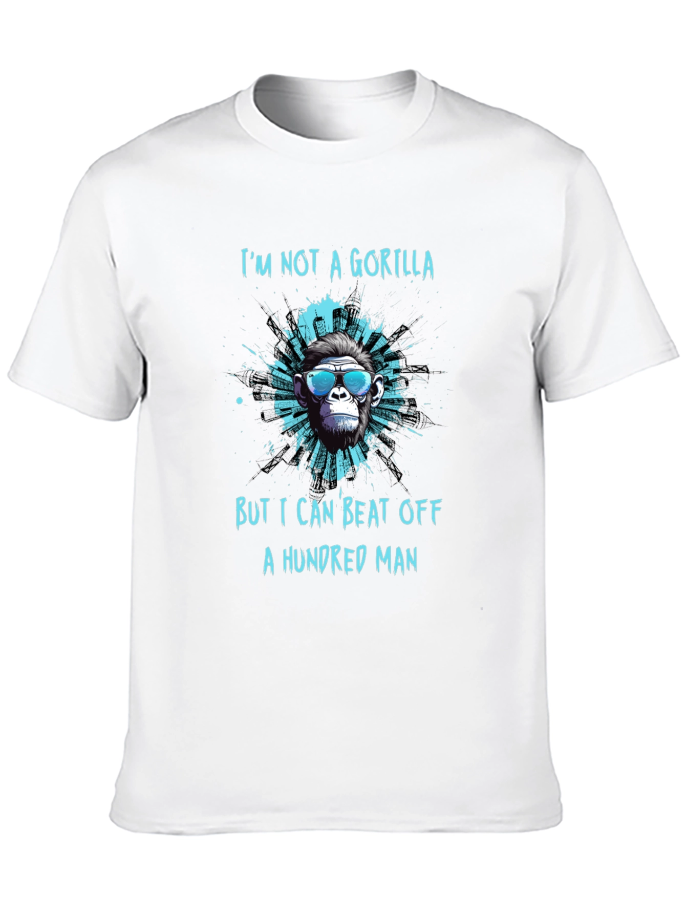 Black I'm Not A Gorilla Funny Graphic T-Shirt view 10