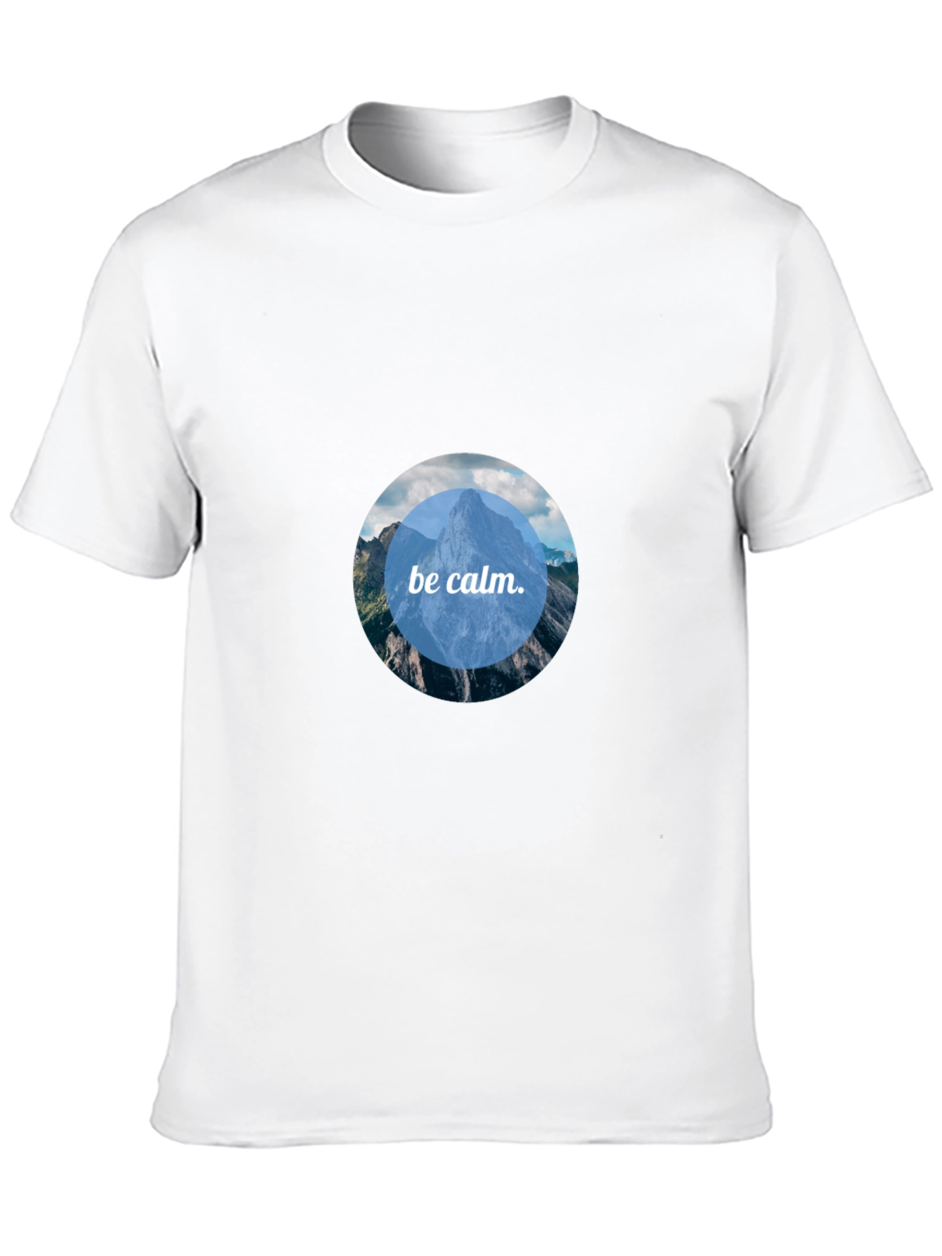 Black Be Calm Mountain Scene Tee - Black view 10