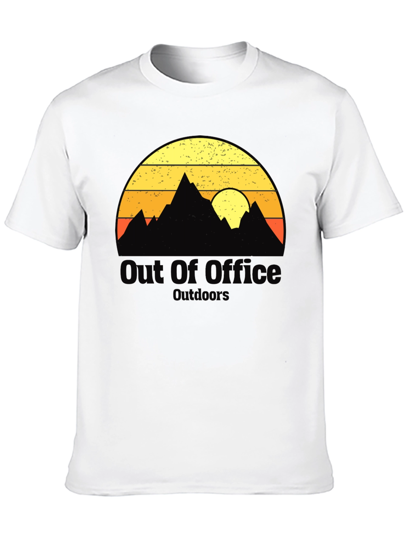 Black Out of Office Outdoors Graphic T-Shirt view 10