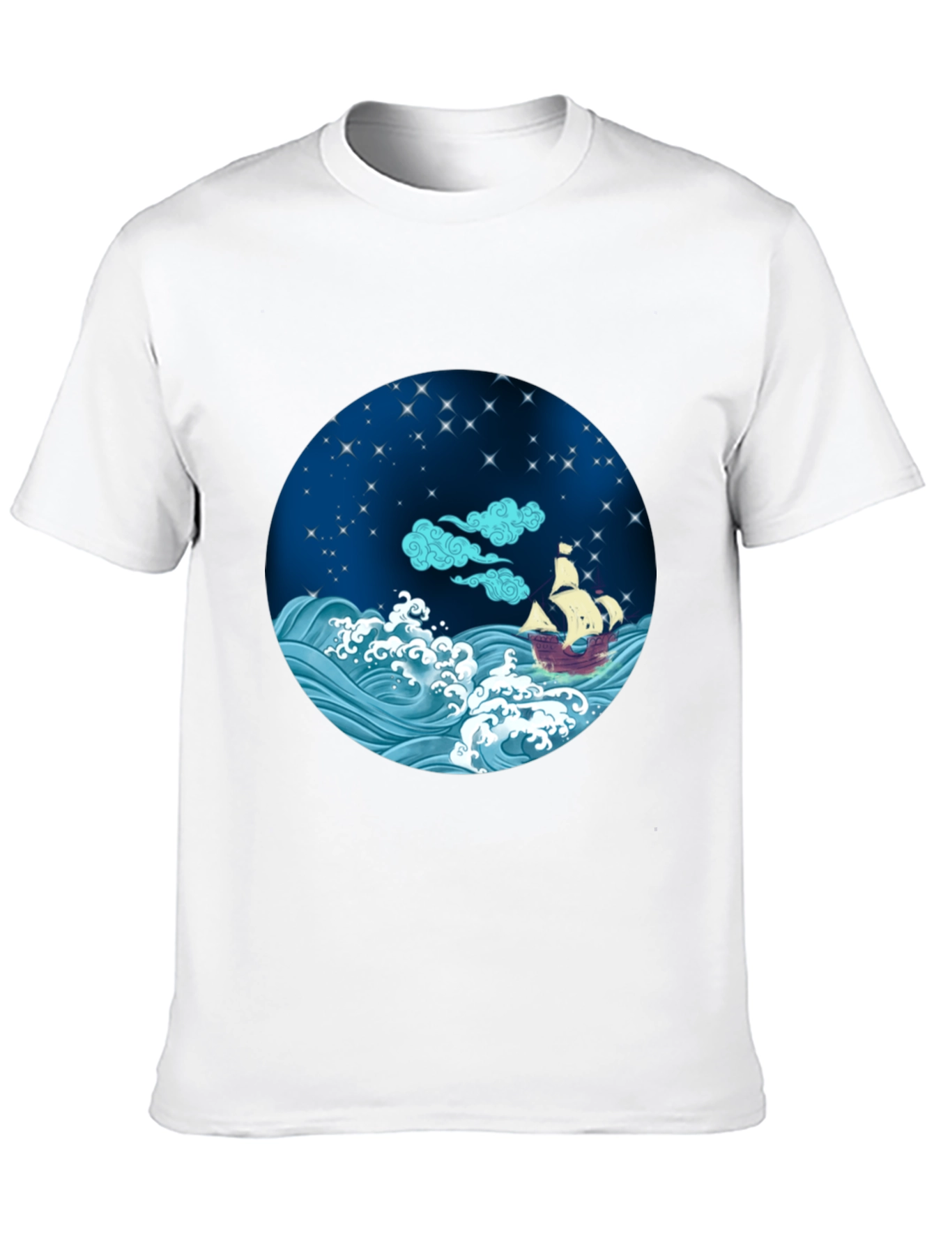 Nautical Night T-Shirt - Sea Adventure Tee - 10