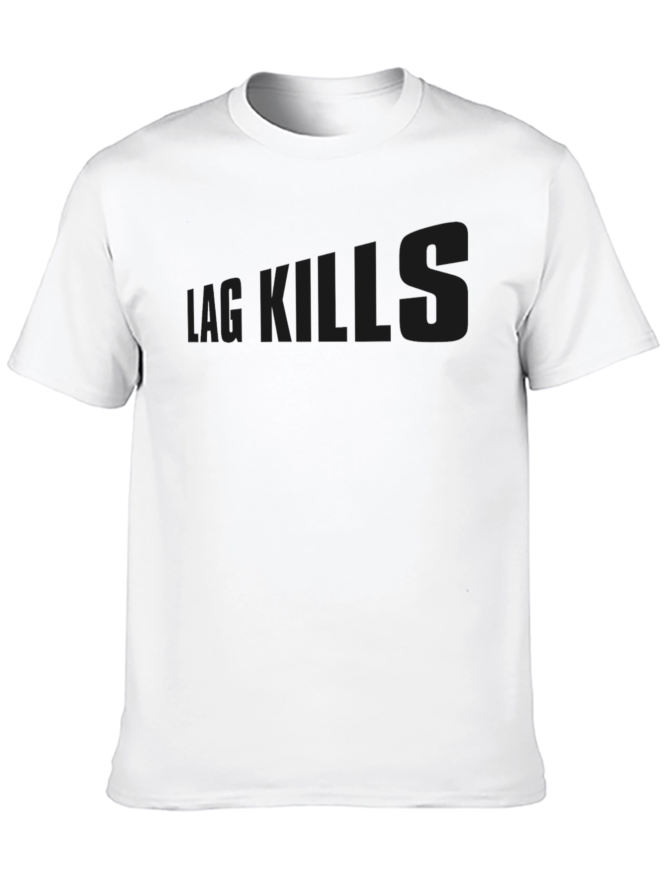 Black Black T-Shirt 'Lag Kills' view 10