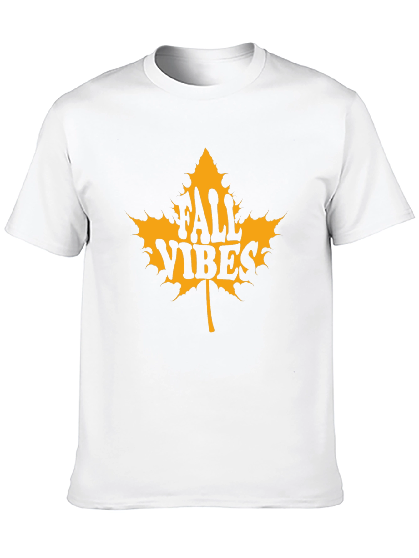 Black Fall Vibes Graphic Tee - Maple Leaf Design view 10
