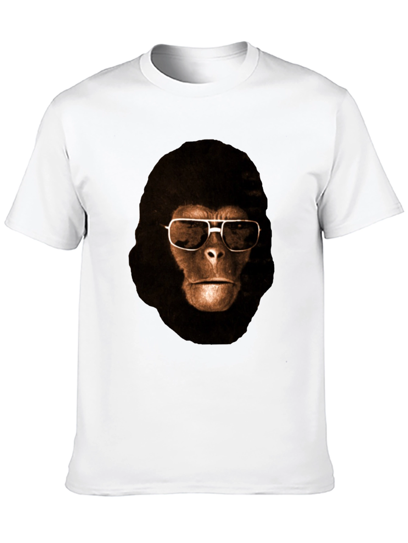 Black Cool Ape Graphic Tee - Black Cotton T-Shirt view 10