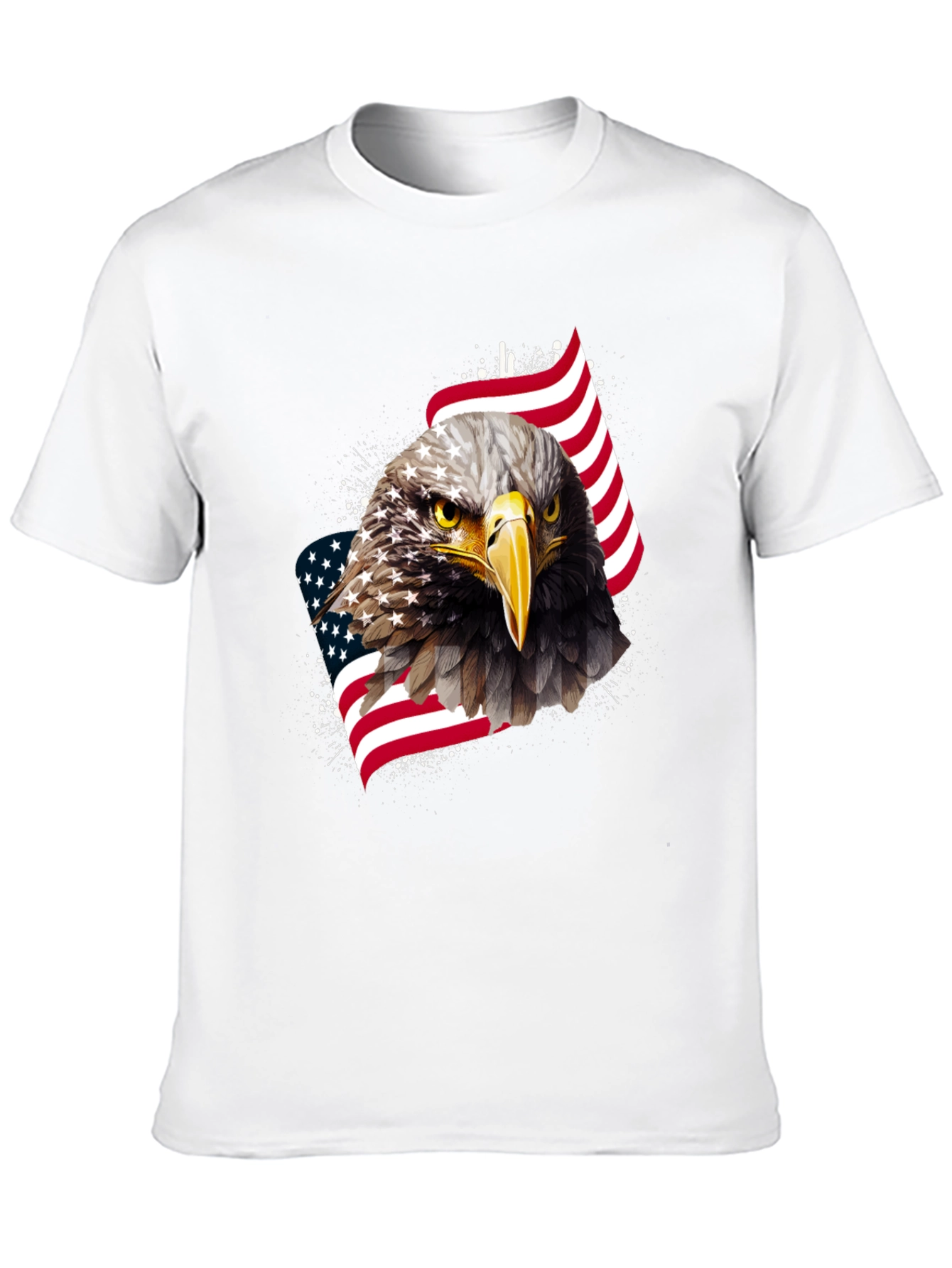 Black American Eagle Graphic Tee - Patriotic Style view 10