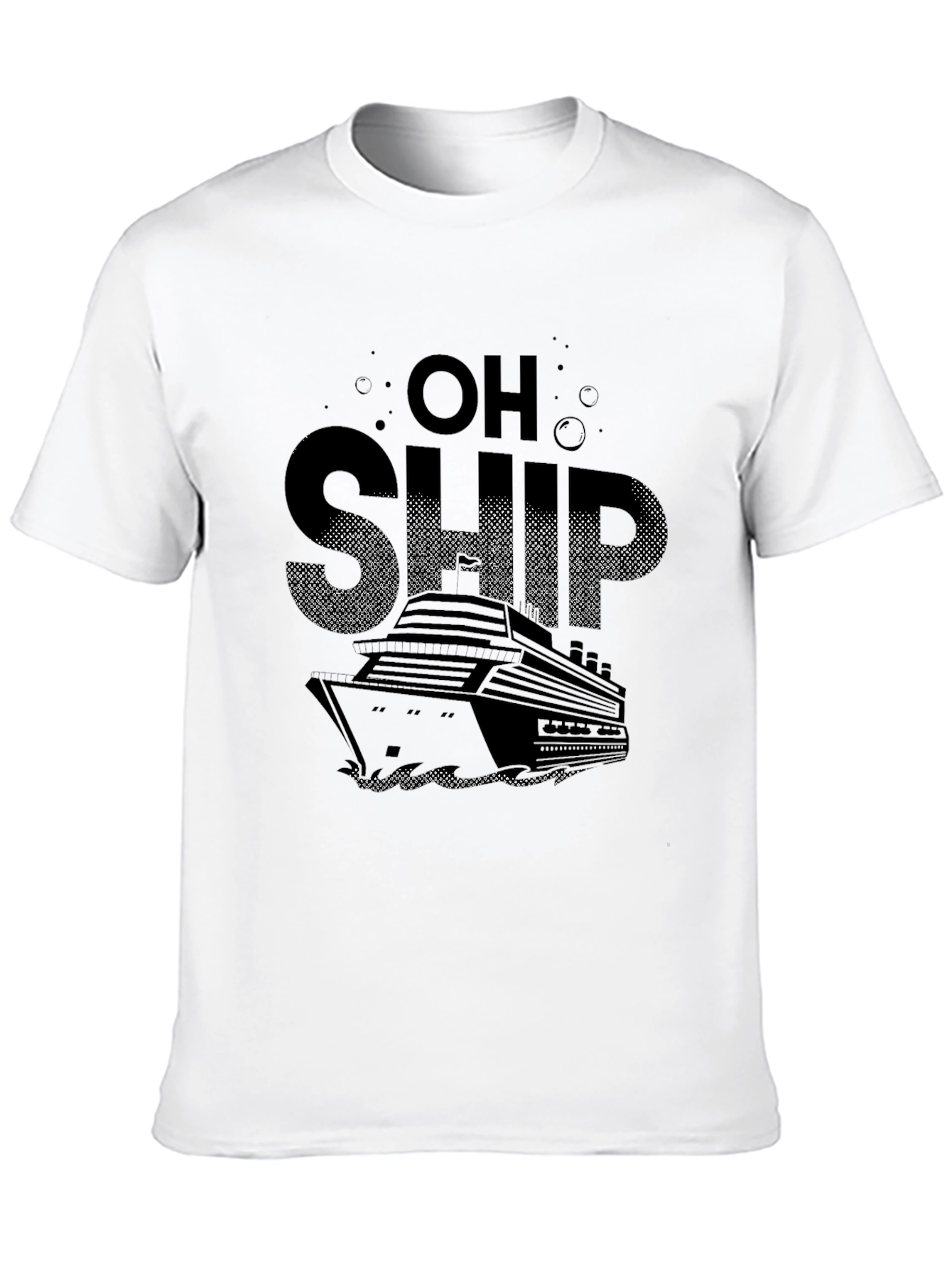 Black Oh Ship Cruise T-Shirt view 10