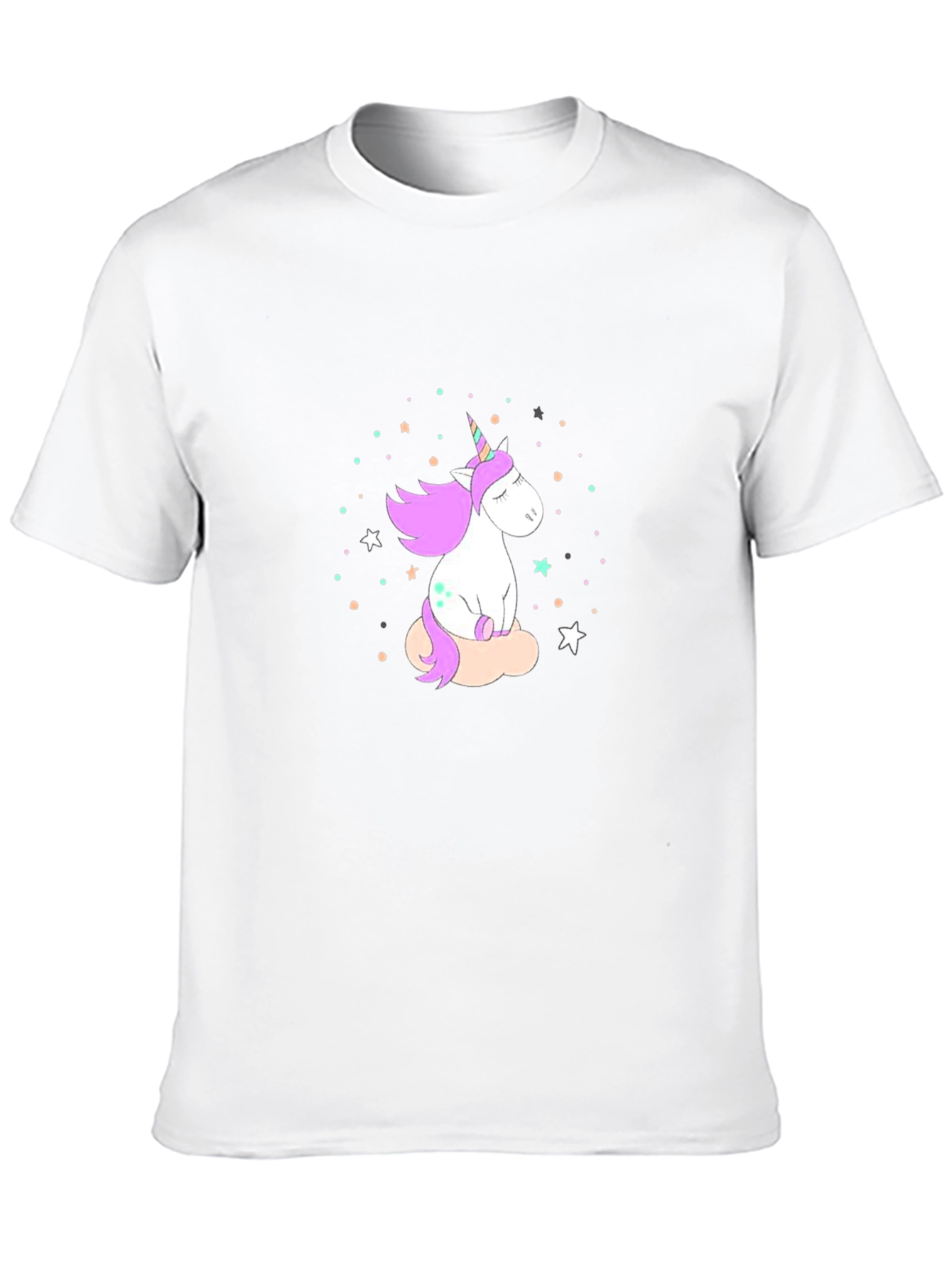 Black Unicorn Dreams T-Shirt - Black Cotton Comfort view 10