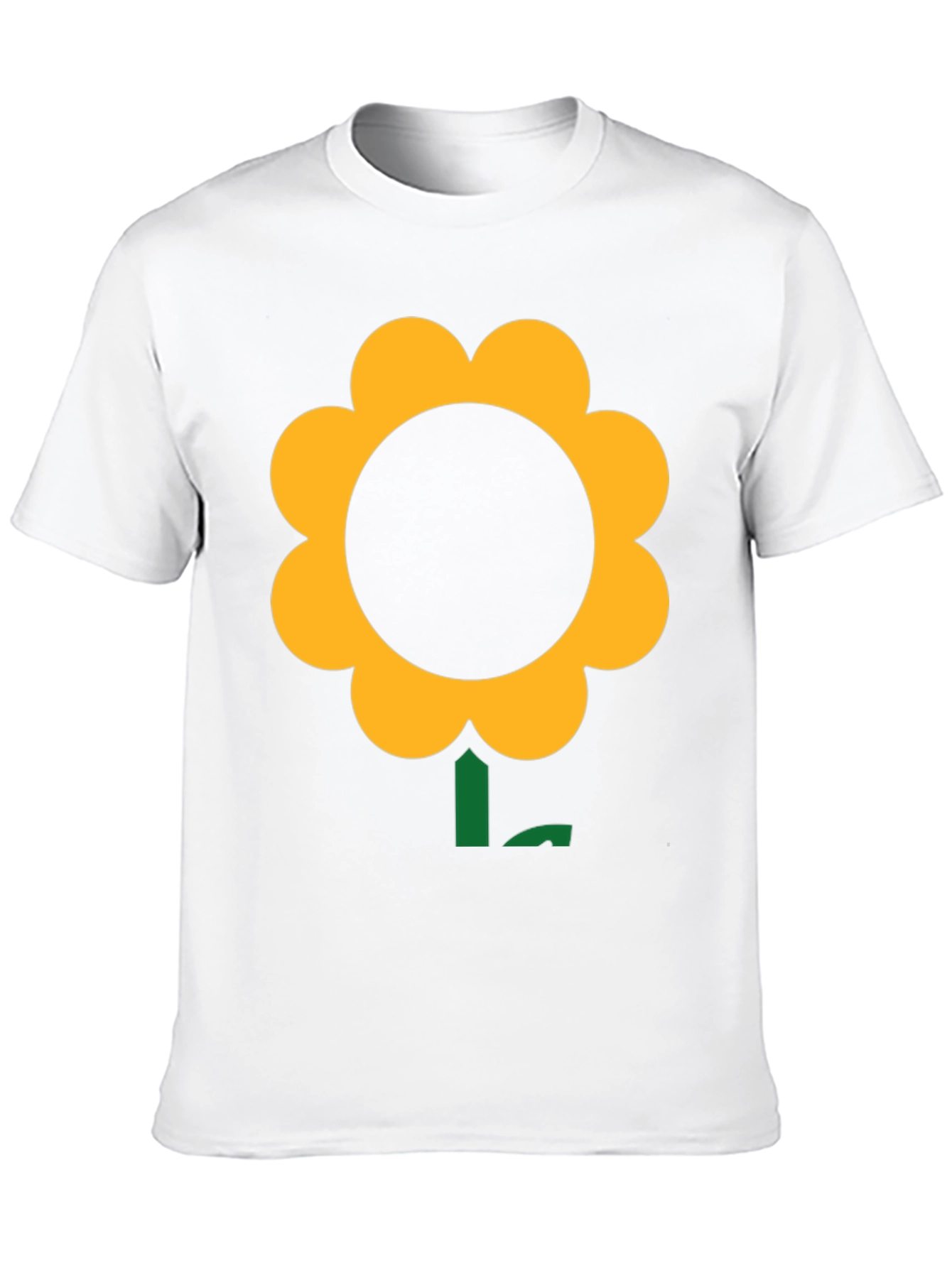 Black Black T-Shirt with Bold Flower Graphic view 10