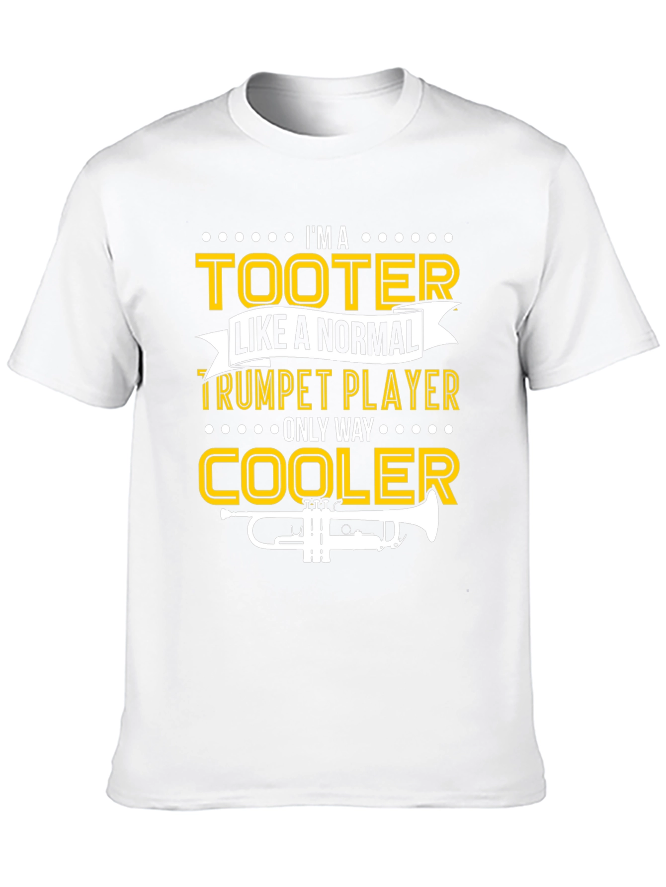 Black Trumpet Player T-Shirt - I'm A Tooter Only Way Cooler view 10