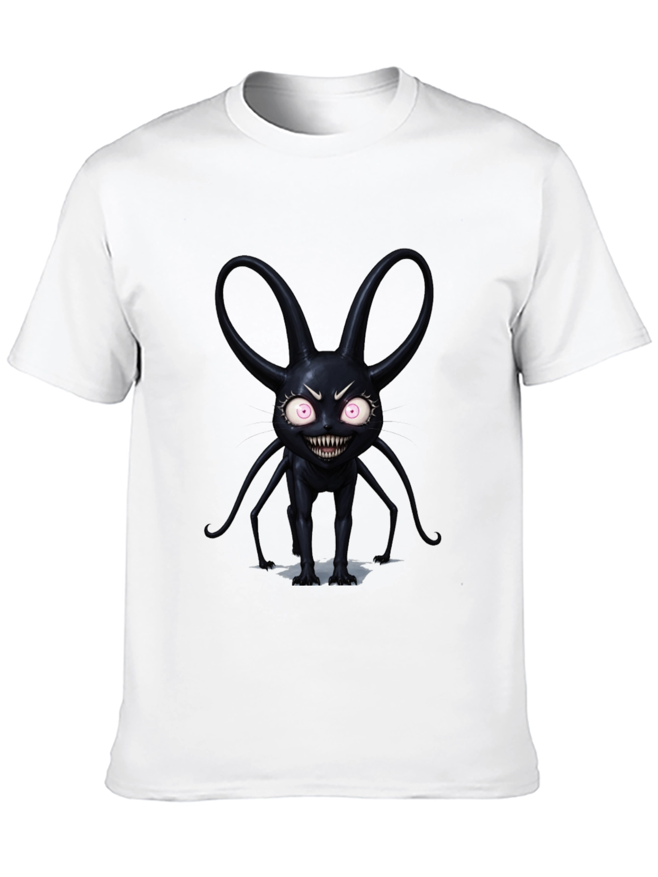 Black Monster Graphic Tee - Dark Fantasy Style T-Shirt view 10
