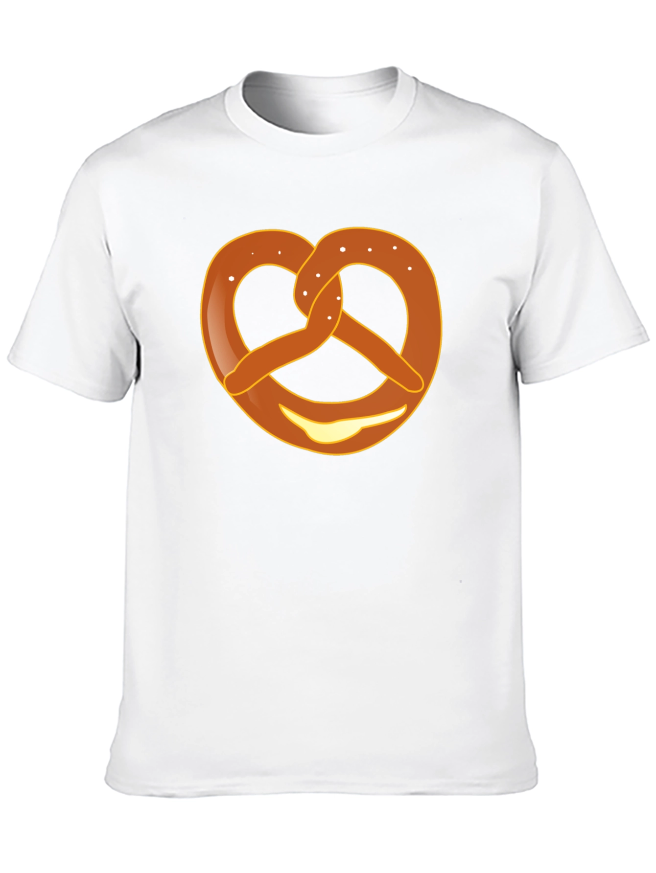 Black Pretzel Graphic T-Shirt - Unisex Crew Neck Tee view 10