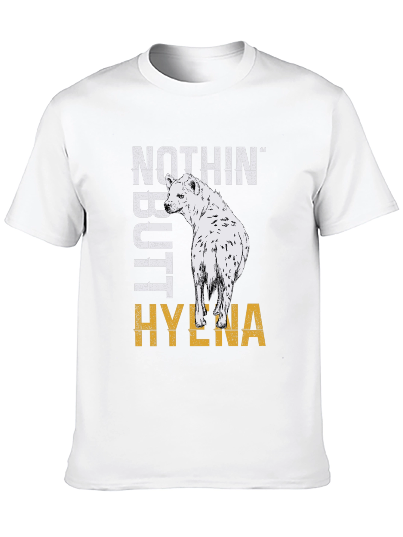 Black Nothin' Butt Hyena Graphic Tee view 10