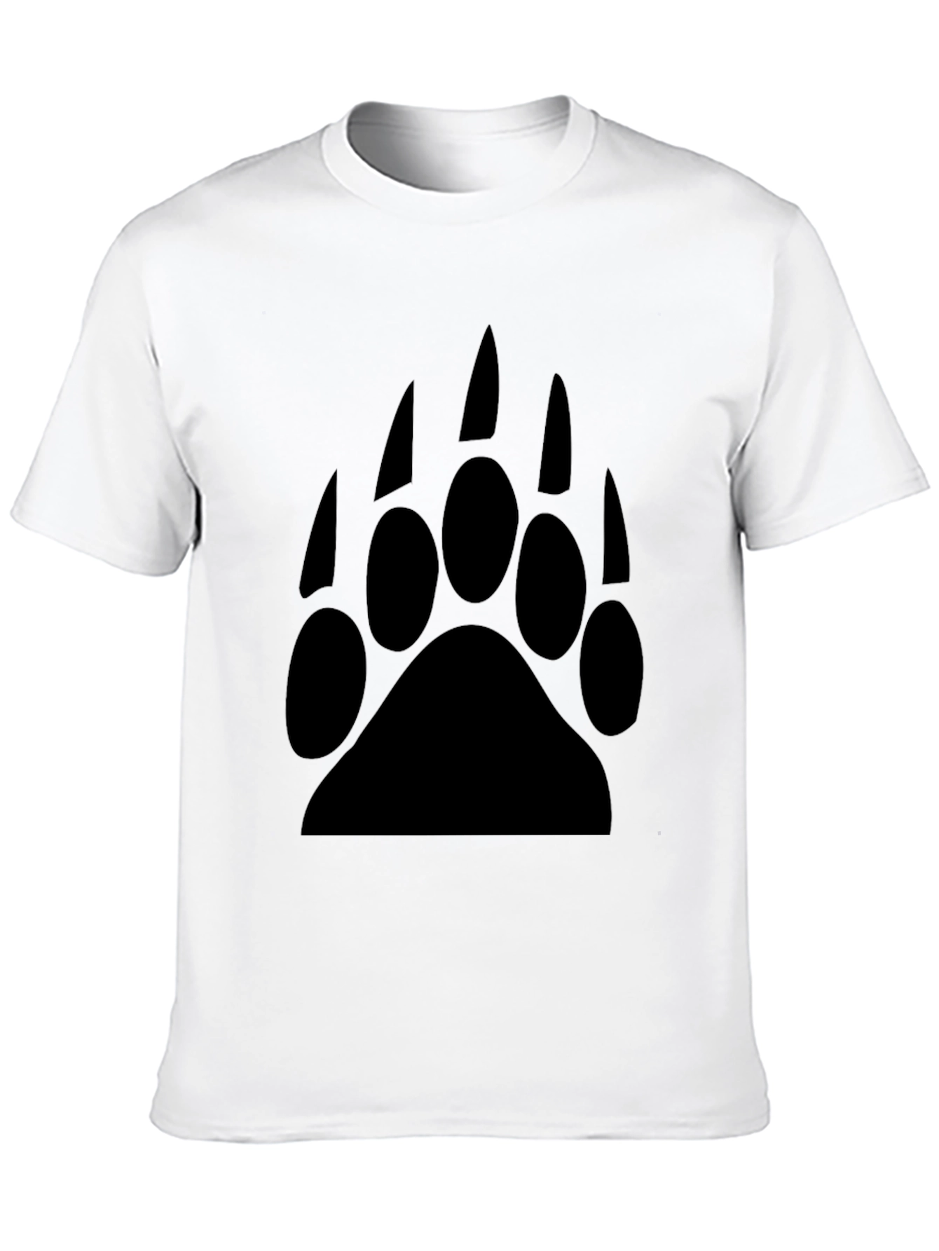 Black Bear Paw Graphic Tee - Men's Black T-Shirt view 10