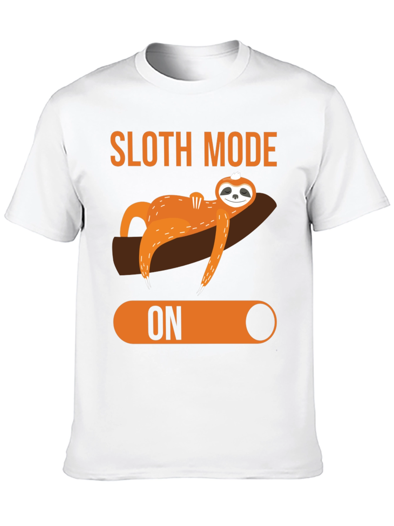 Black Sloth Mode ON Graphic T-Shirt view 10