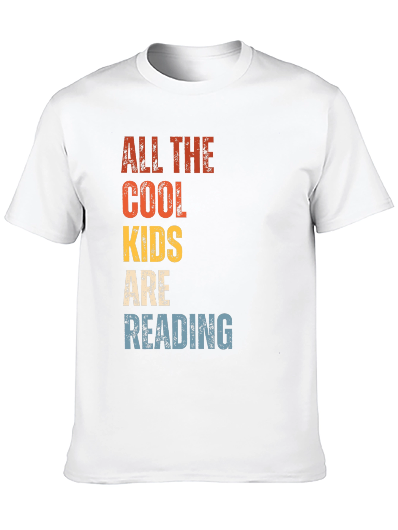 Black Cool Kids Reading T-Shirt - Retro Style view 10