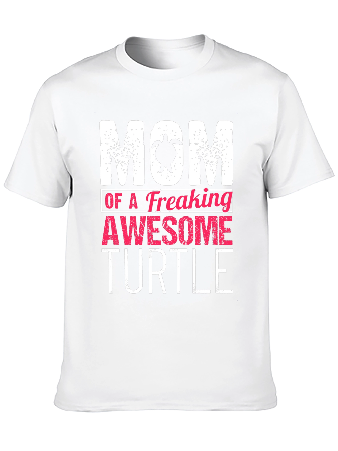 Black Mom of an Awesome Turtle Graphic T-Shirt view 10