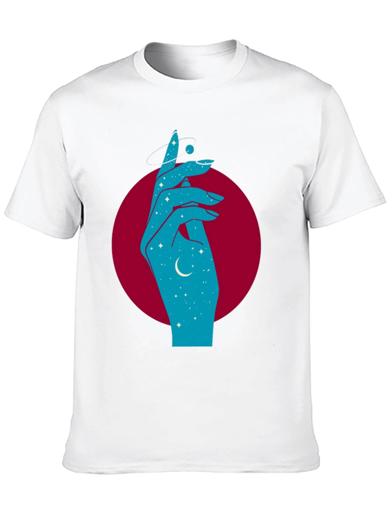 Black Celestial Hand Graphic Tee - Black view 10