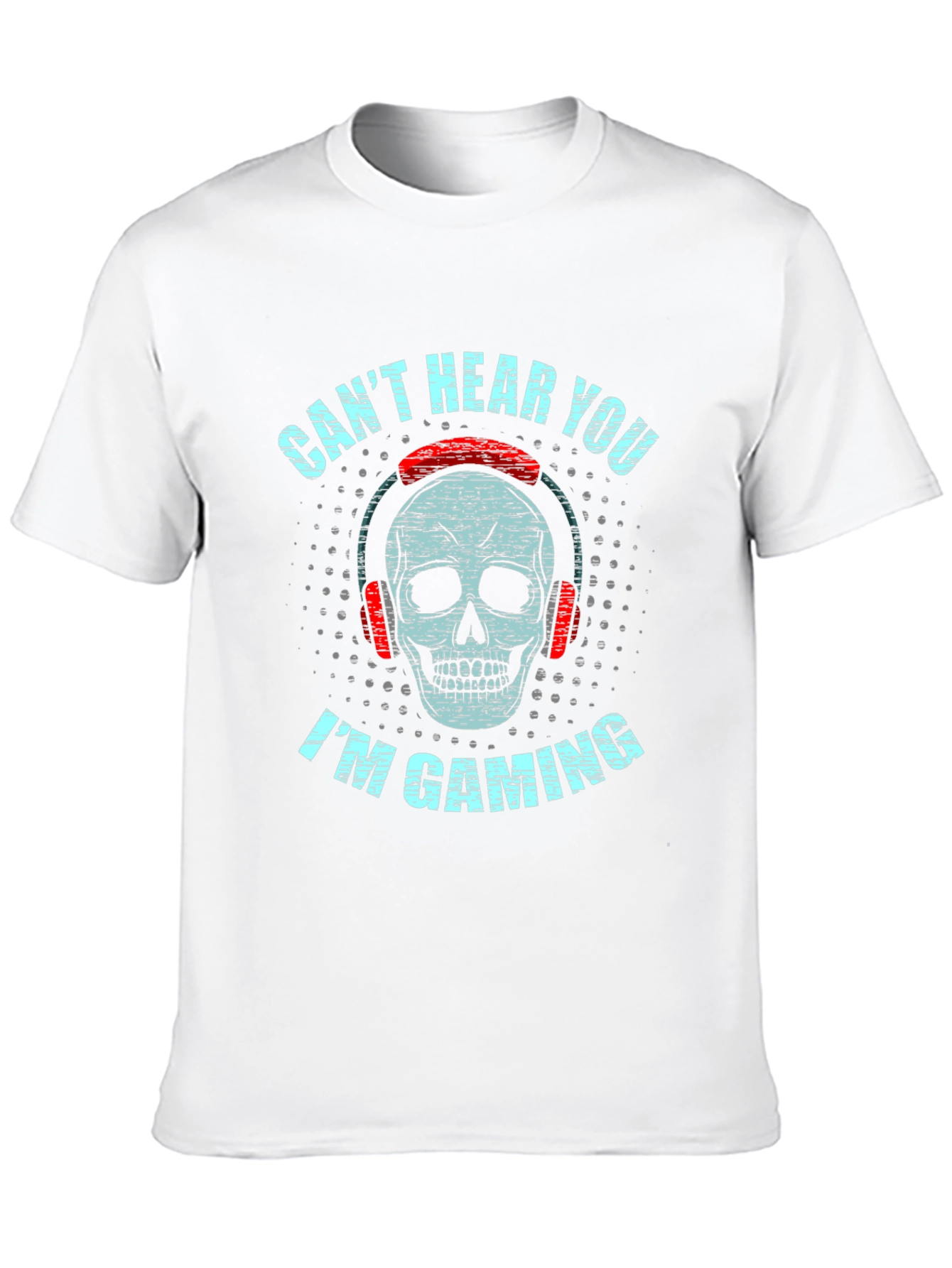 Black Gaming Skull Graphic Tee view 10